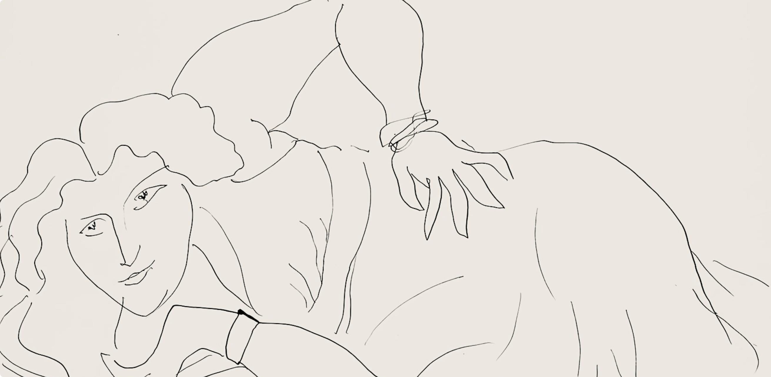 Henri Matisse, Série D, var. 2 (Duthuit 9), Henri Matisse, Dessins, Thèmes et variations, Limited Edition Lithograph