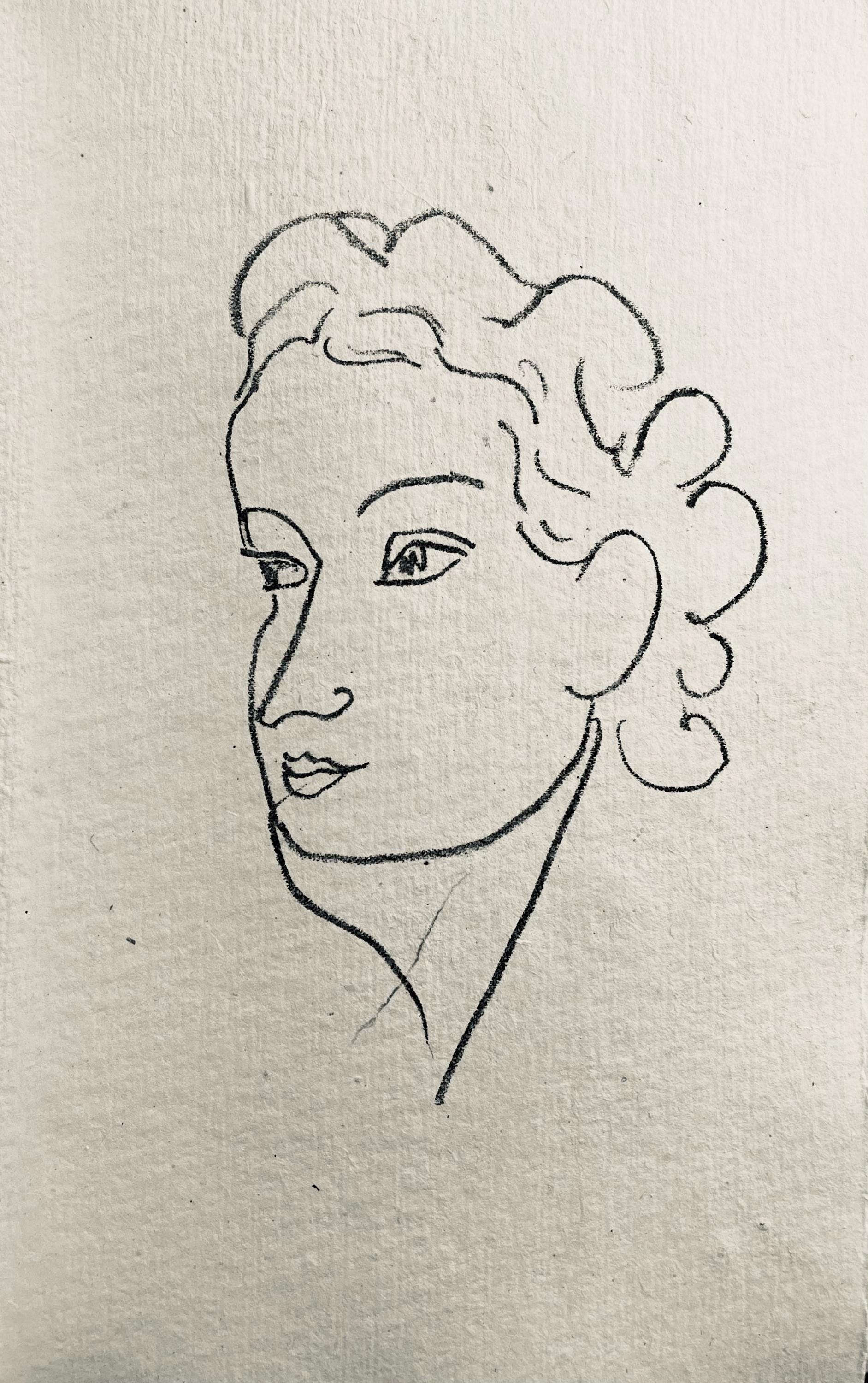 Henri Matisse, Lithographie IV (Duthuit 20), Repli, Gravures de Henri Matisse, Limited Edition Lithograph