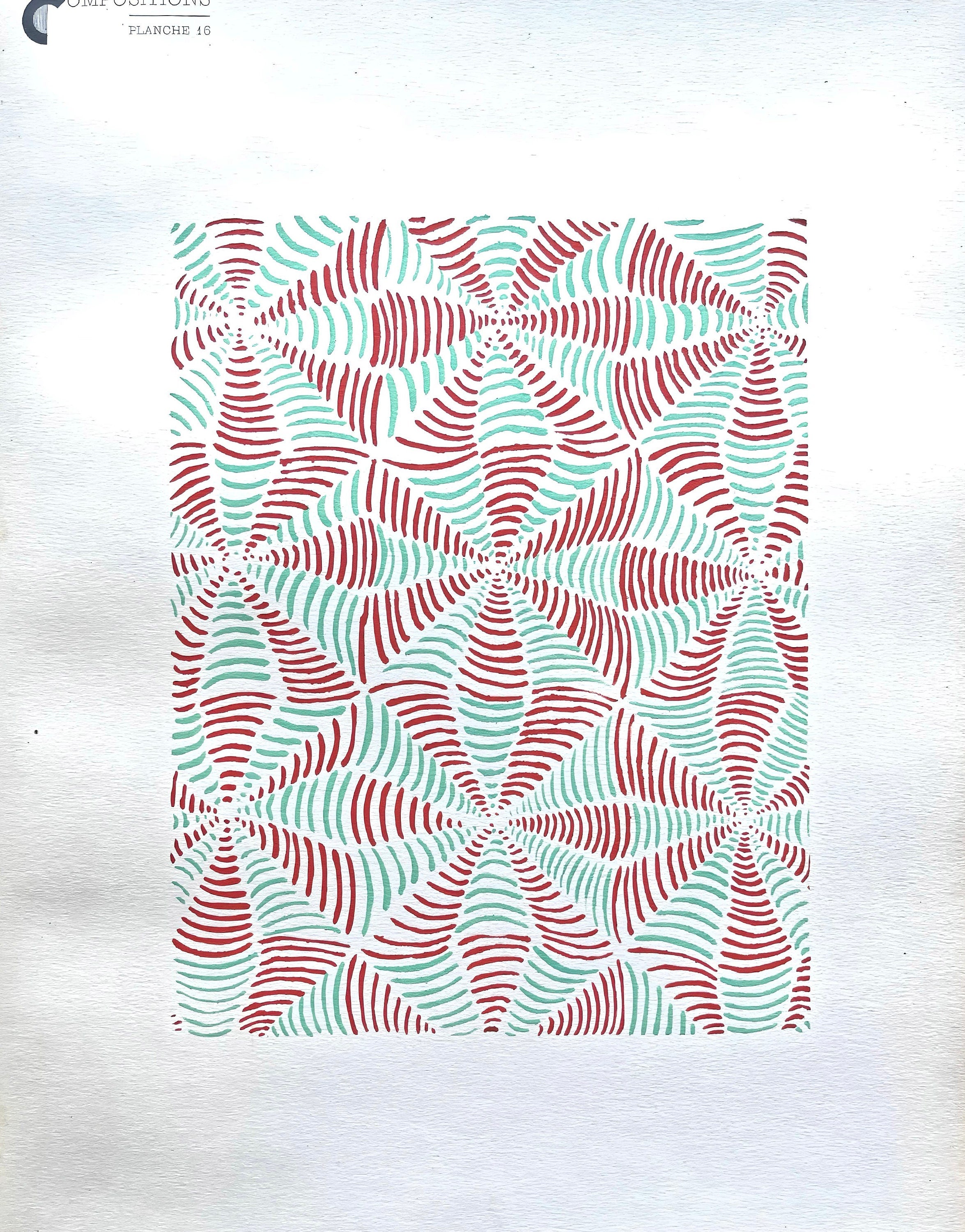 Sonia Delaunay, Planche No. 16, Compositions, couleurs, idées: Sonia Delaunay, Limited Edition Lithograph