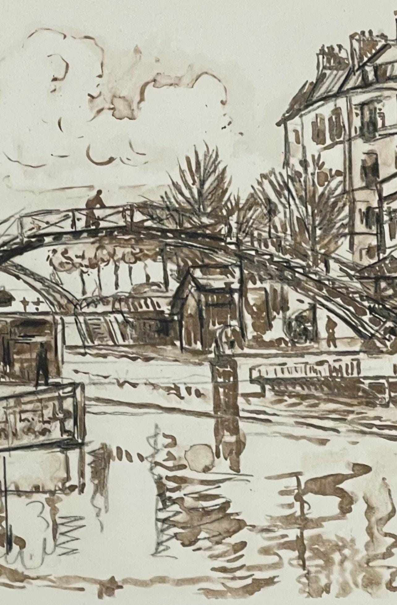 Paul Signac, Canal St-Martin, Signac Dessins, Limited Edition Lithograph