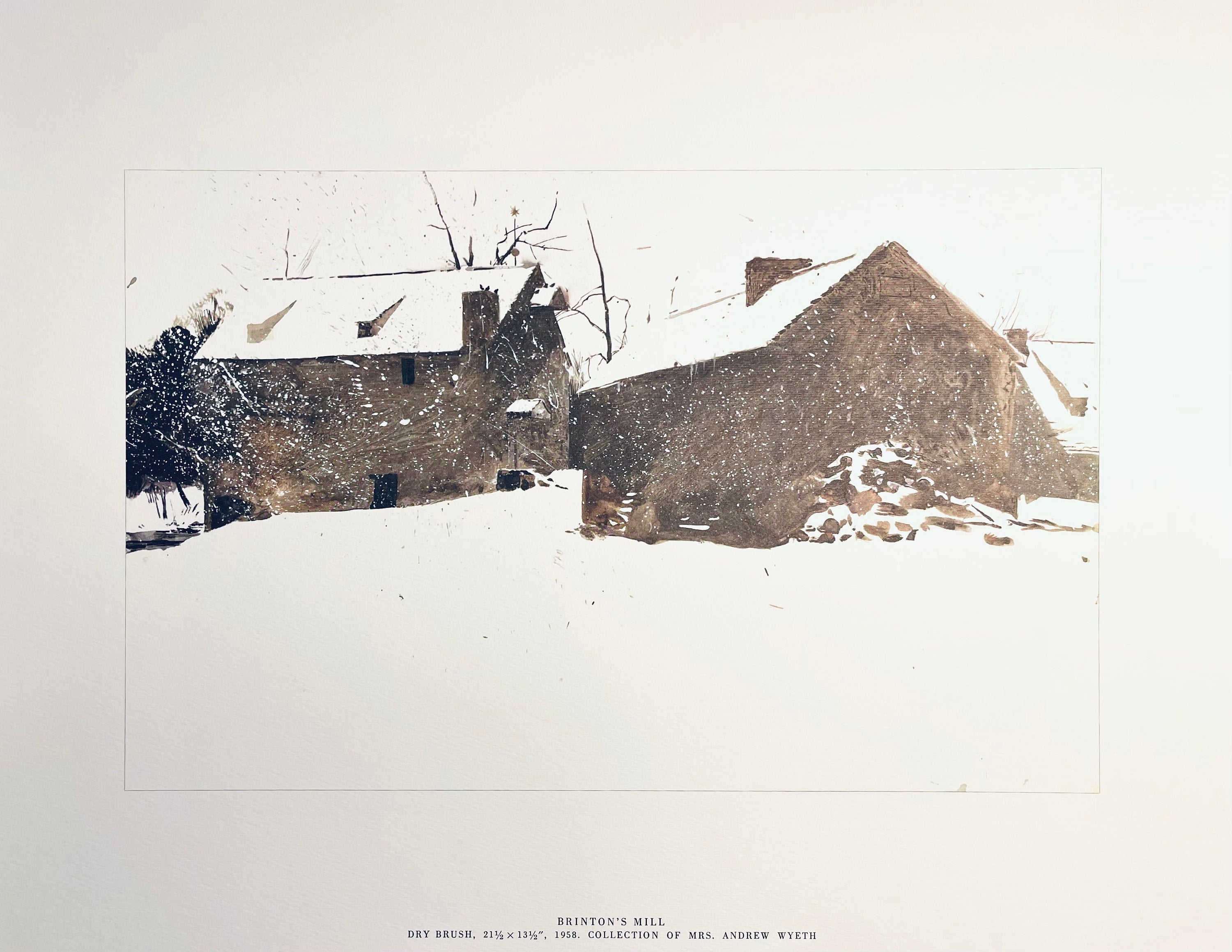 Andrew Wyeth, Brinton’s Mill, The Four Seasons, Limited Edition Lithograph