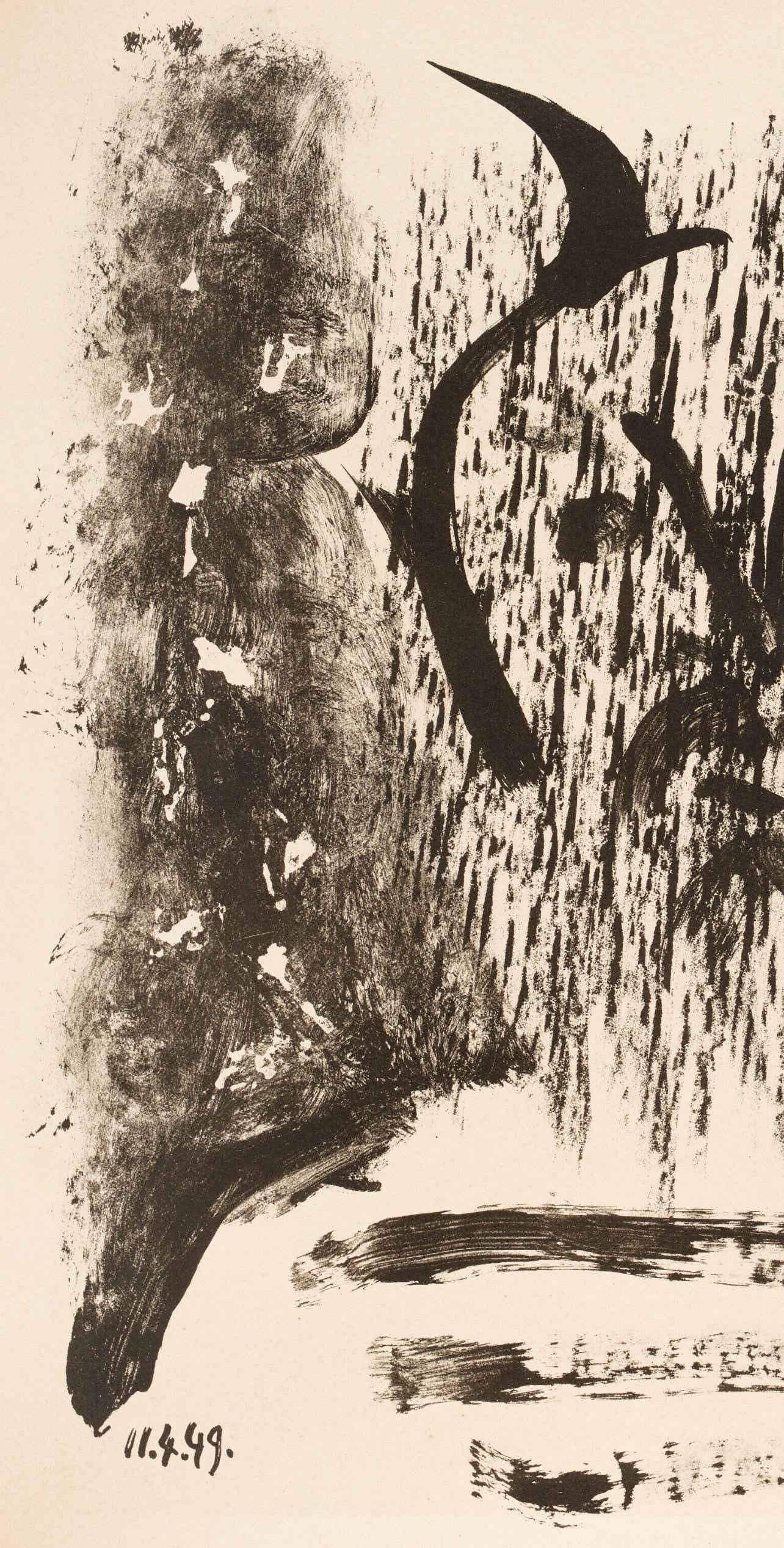 Pablo Picasso, Composition (Bloch 605-608; Mourlot 177; Reuße 519-522), Elegy of Ihpetonga, Limited Edition Lithograph