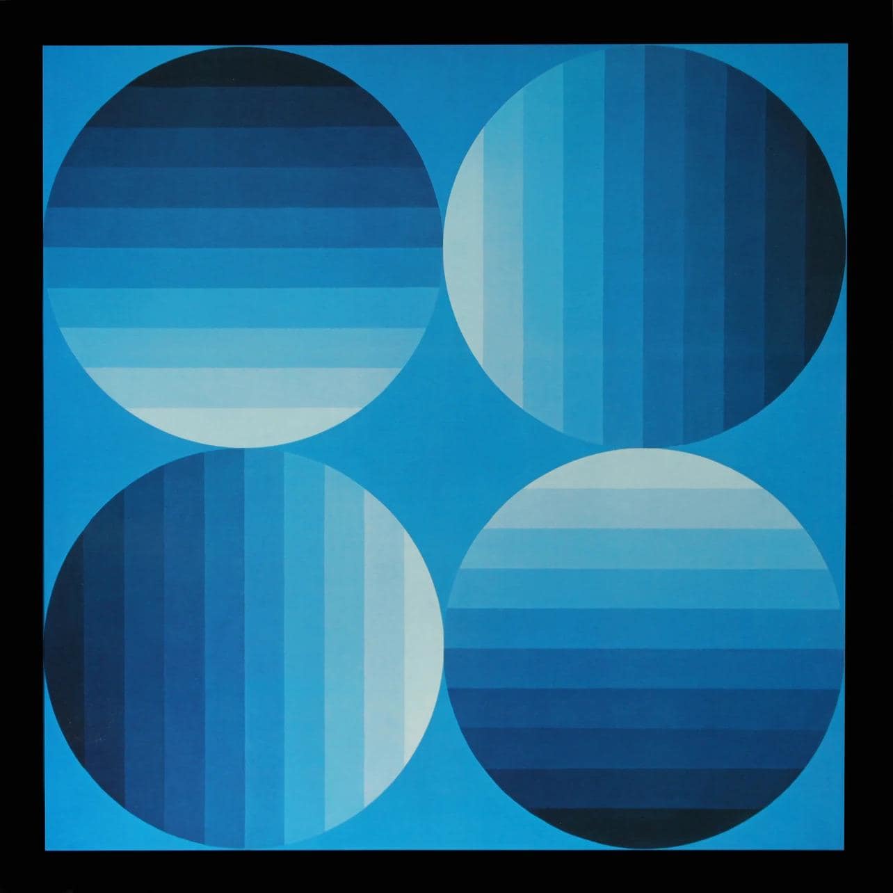 Victor Vasarely, Composition, Progressions II, Limited Edition Héliogravure