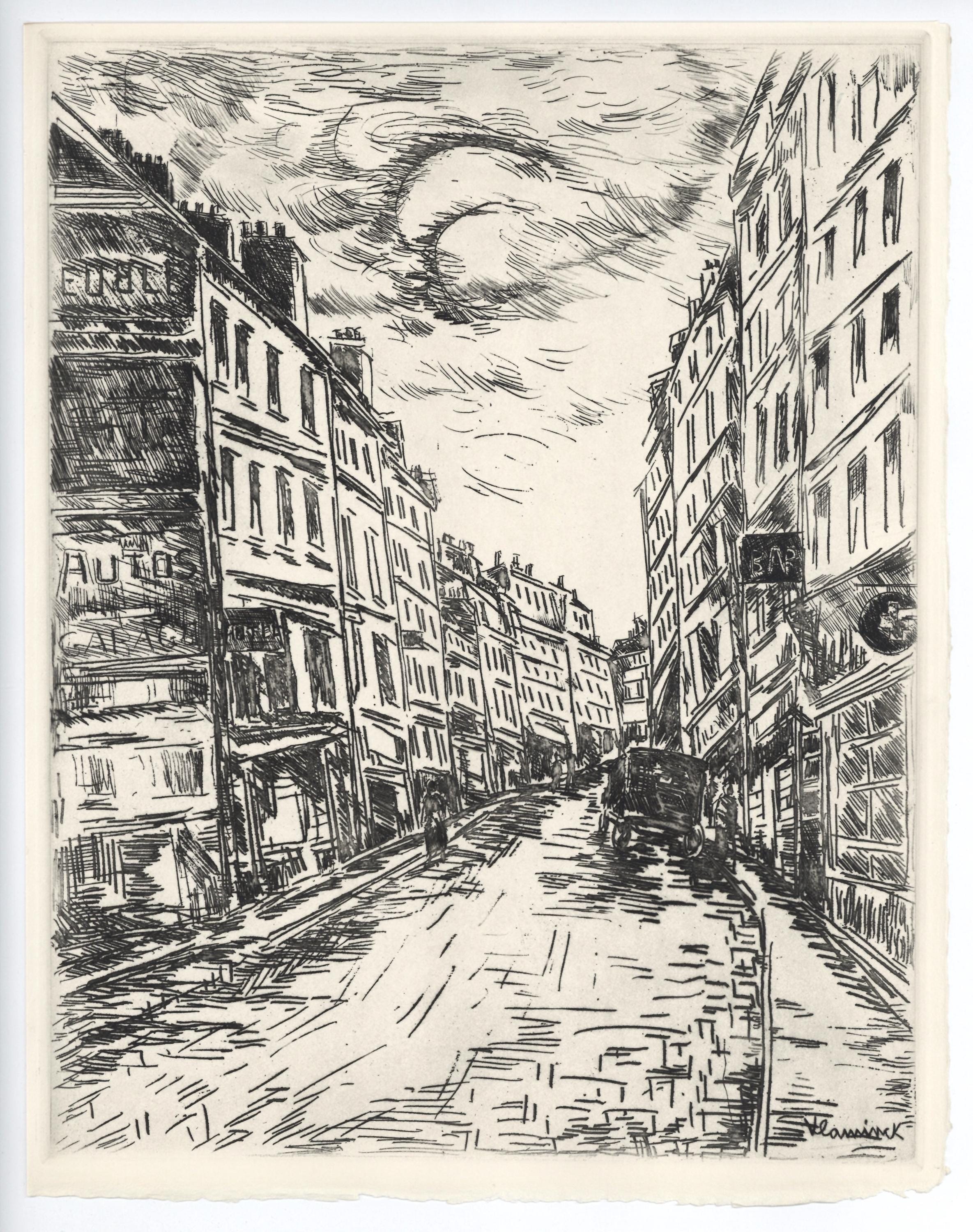 Maurice de Vlaminck, Rue de la Glacière, A La gloire à Paris, Limited Edition Etching