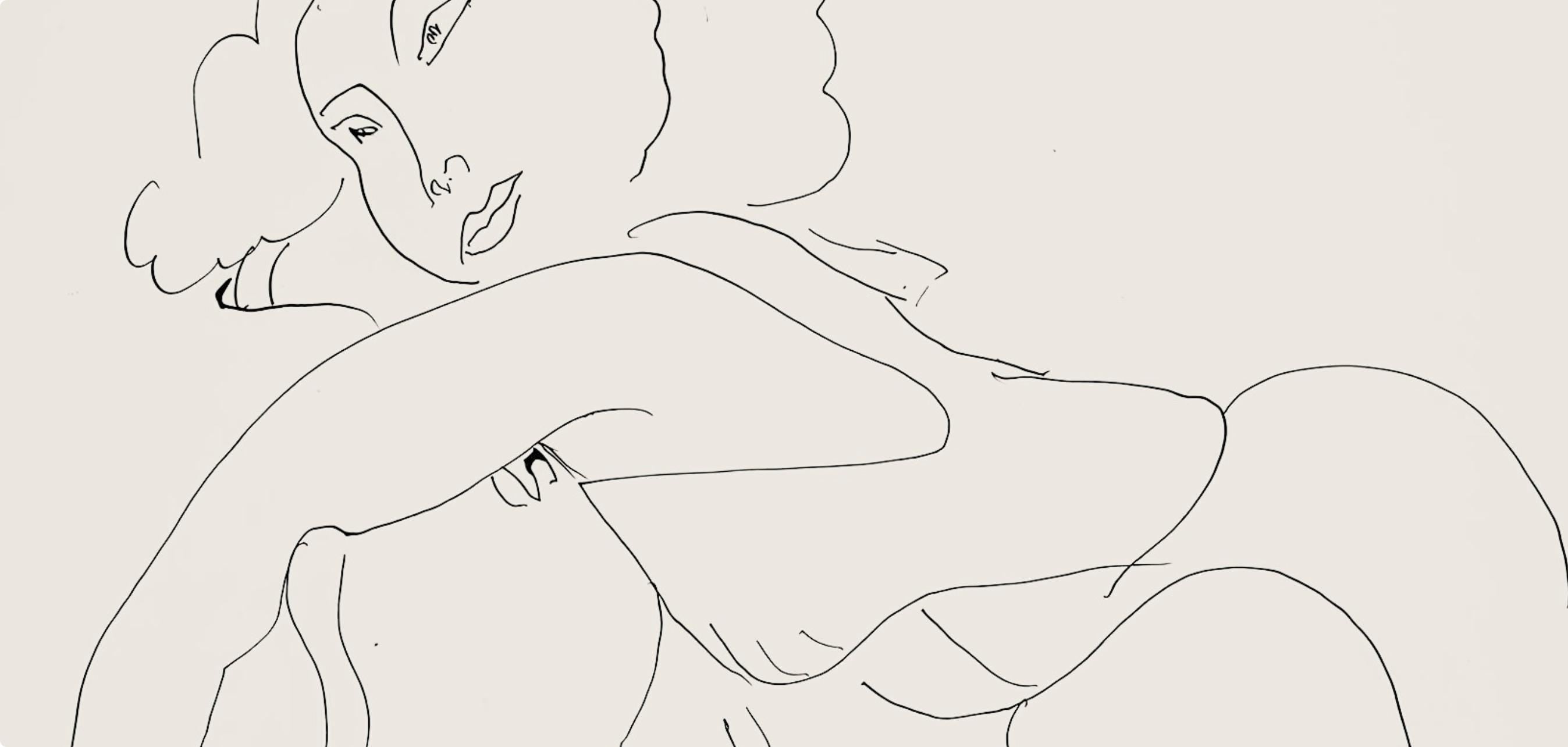 Henri Matisse, Série D, var. 7 (Duthuit 9), Henri Matisse, Dessins, Thèmes et variations, Limited Edition Lithograph