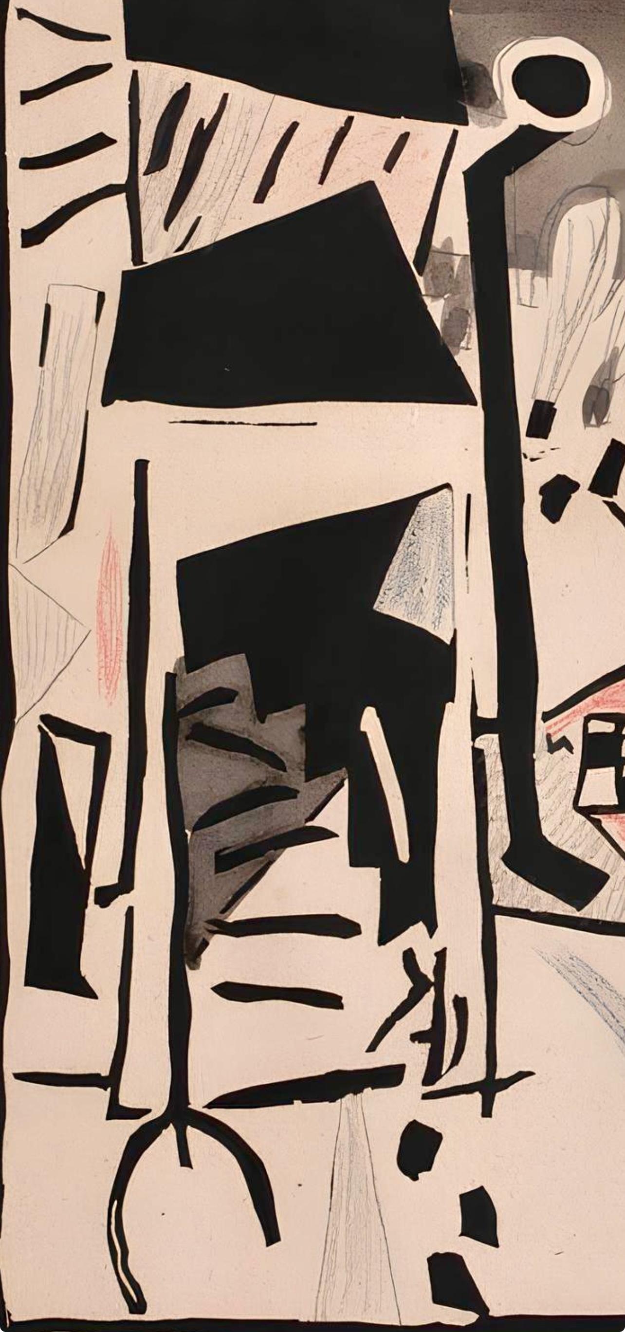 Jean Pougny, Composition, Pougny, dix linogravures originales, 1914-1920, Limited Edition Linocut