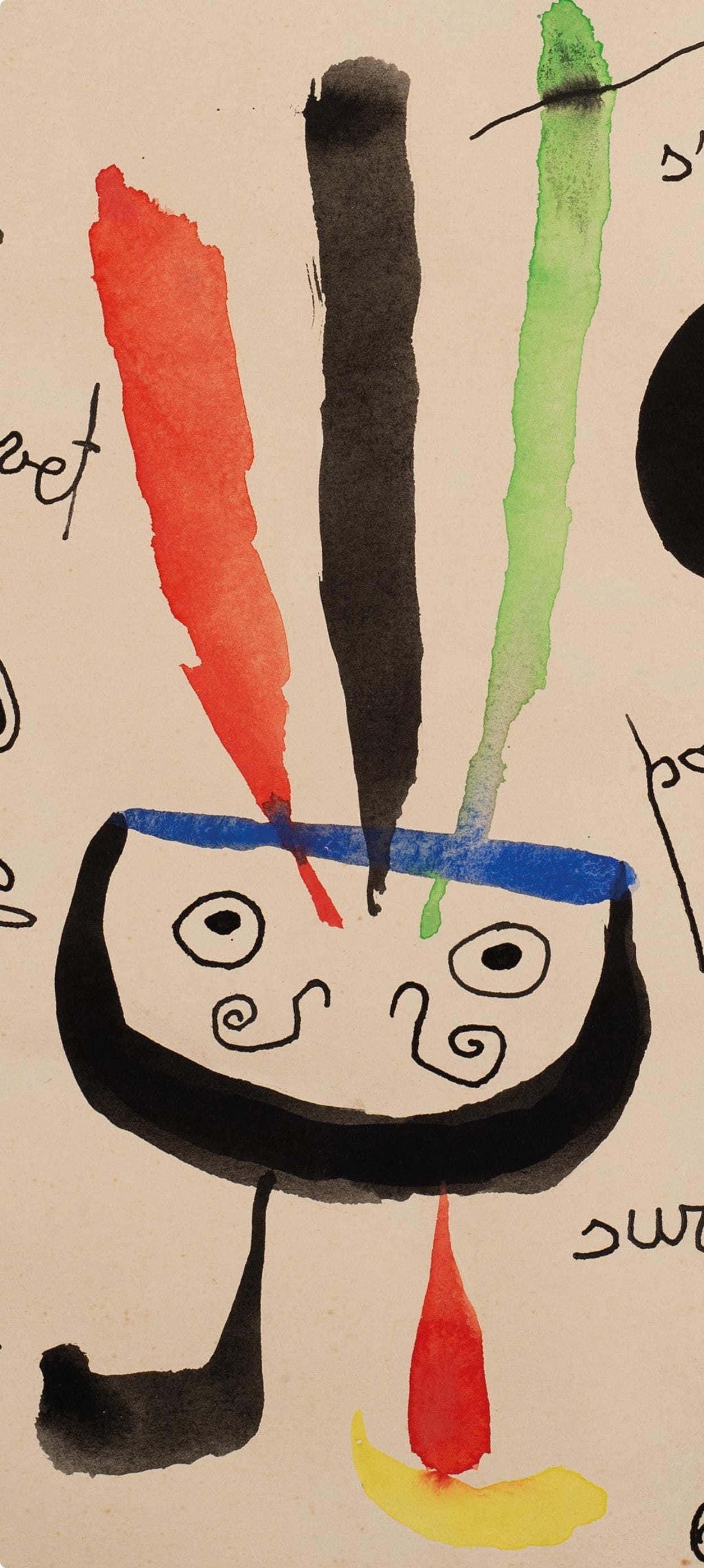 Joan Miró, Composition, XXe siècle, Limited Edition Lithograph