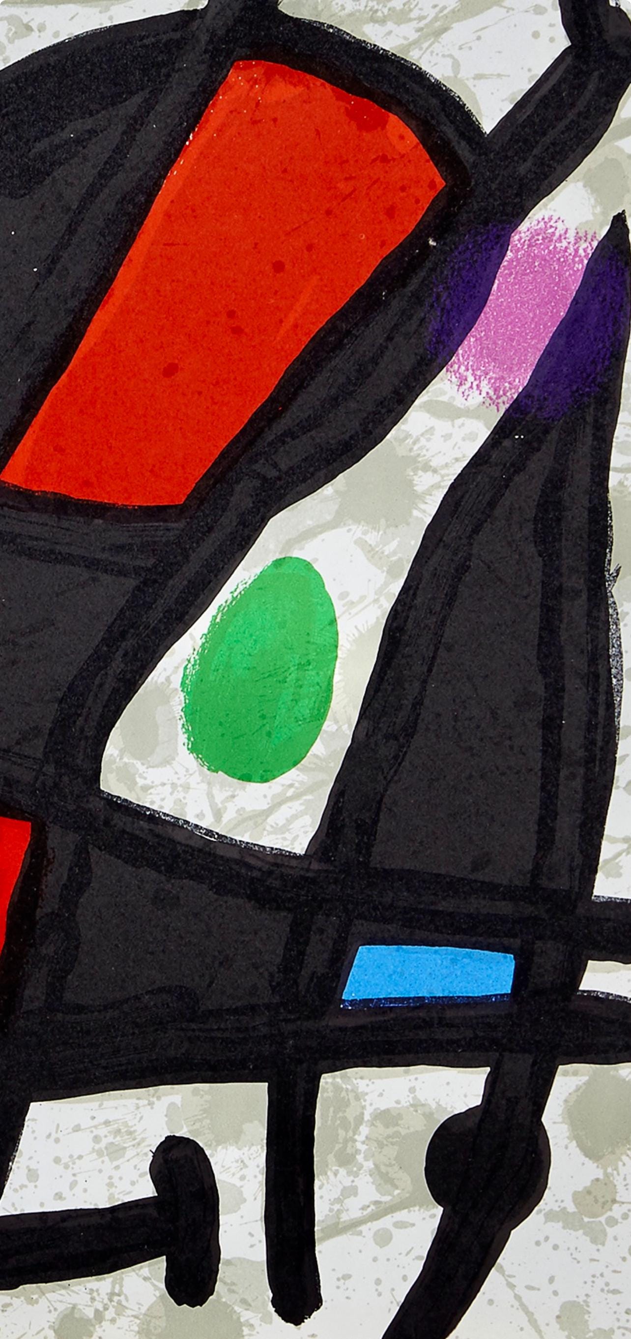 Joan Miró, Composition, Derrière le miroir, Limited Edition Lithograph