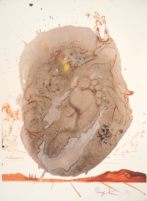 Salvador Dali, Composition (Michler/Löpsinger 1600; Field 69-3), Biblia Sacra, Limited Edition Lithograph