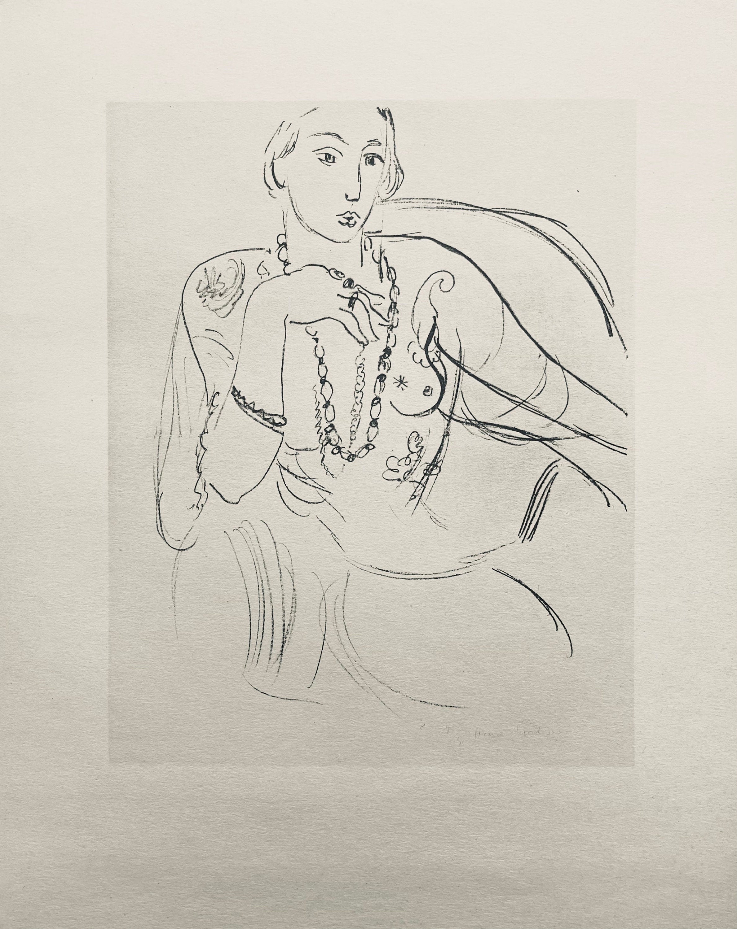 Henri Matisse, Composition (Dutel 3), Dessins de Henri-Matisse, Limited Edition Lithograph
