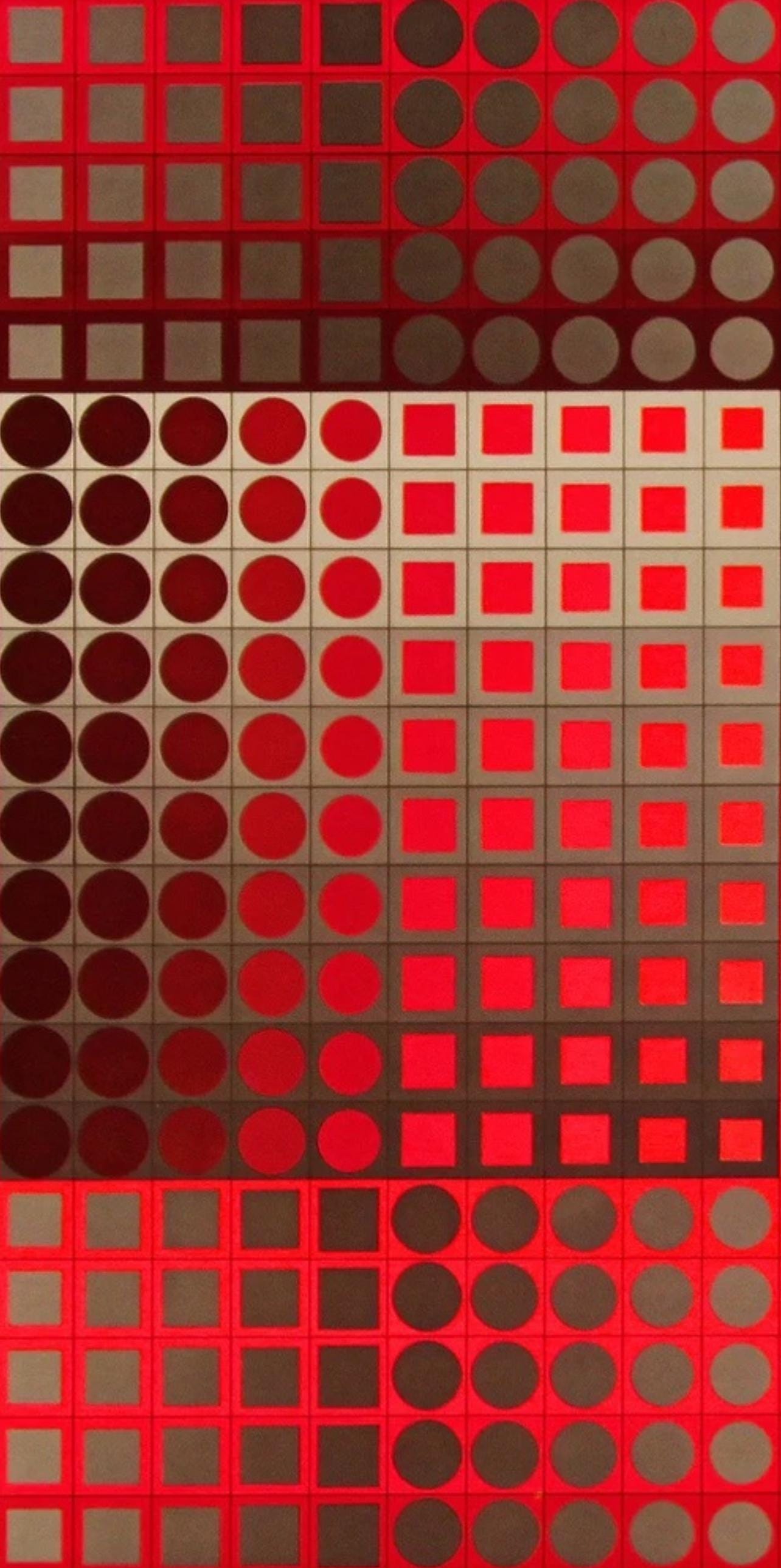 Victor Vasarely, Composition, Folklore Planétaire, Limited Edition Héliogravure