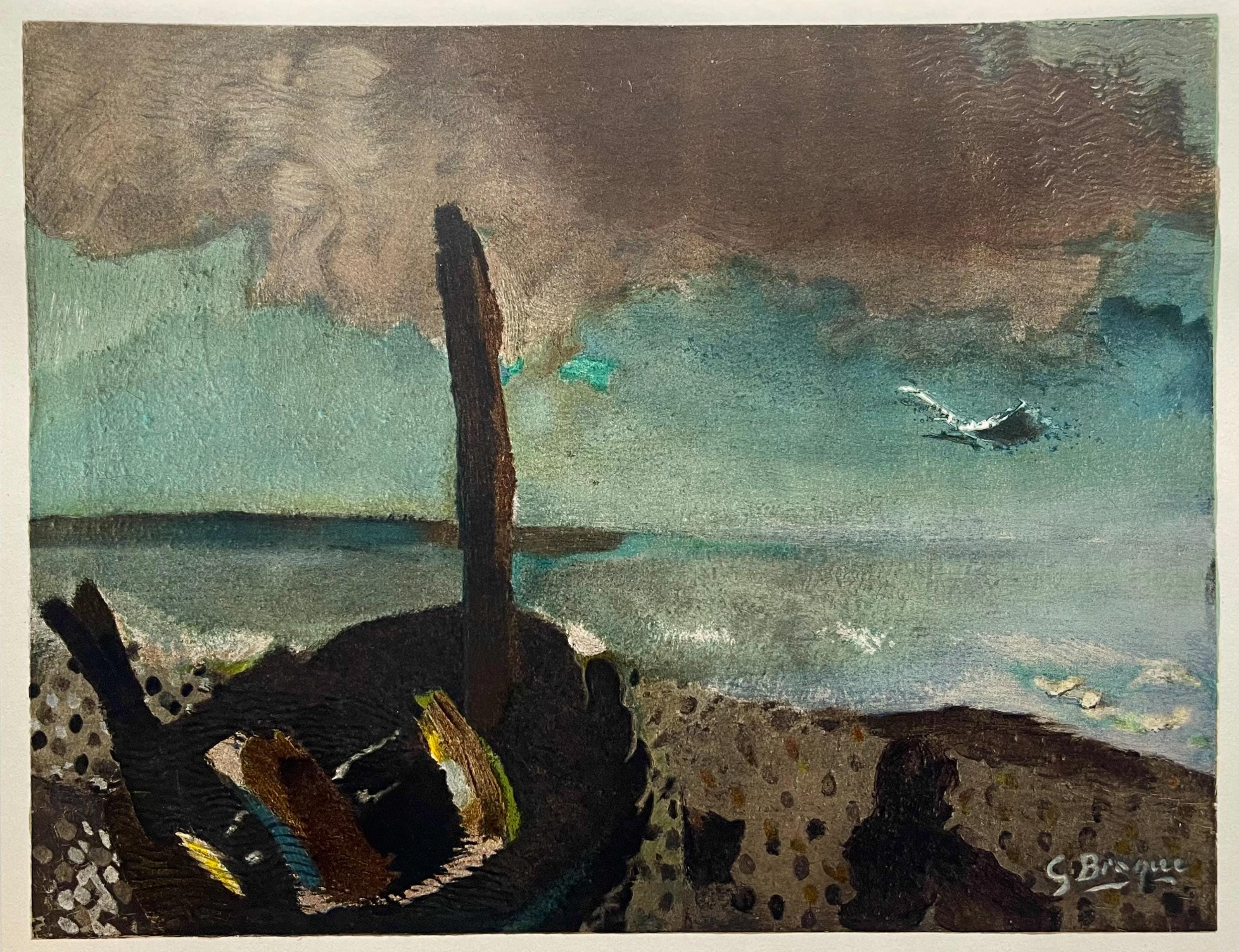 Georges Braque, Marine à la Mouette, Varengeville, Limited Edition Lithograph