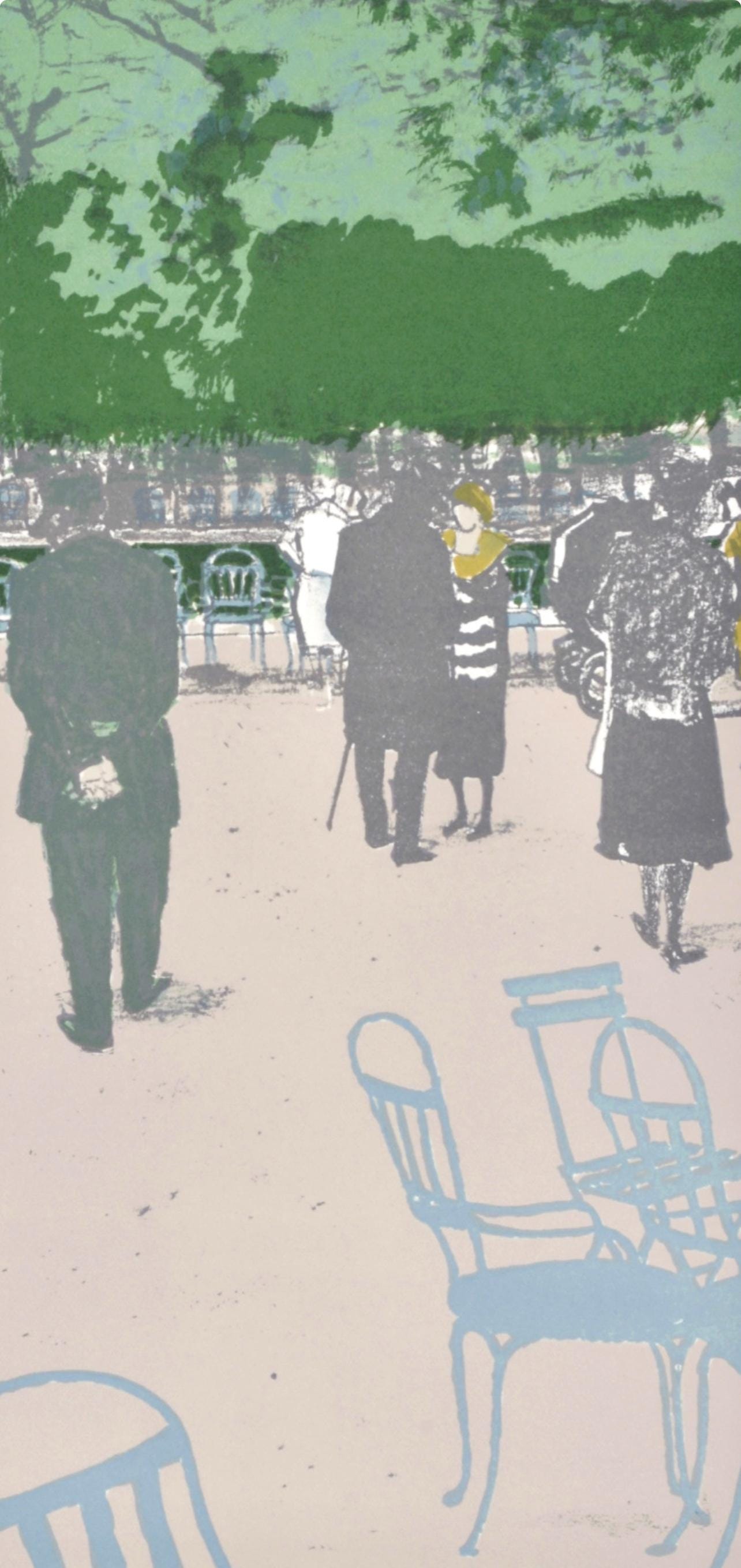 Maurice Brianchon, Les Tuileries, Regards sur Paris, Limited Edition Lithograph