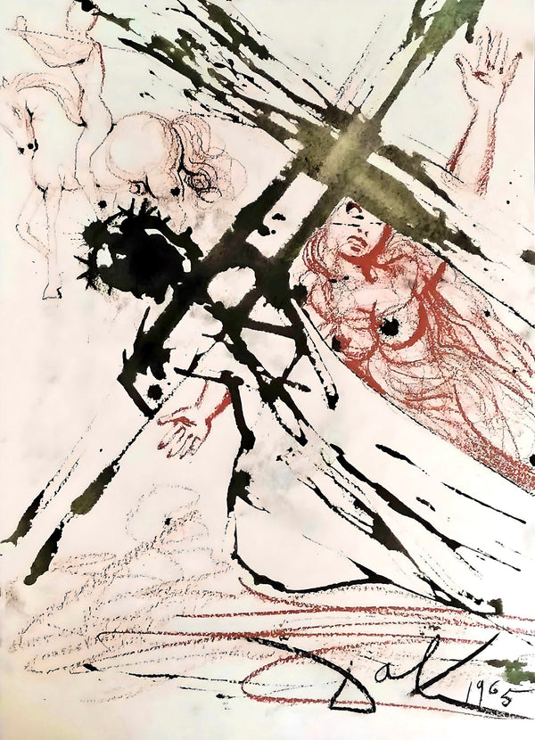 Salvador Dali, Composition (Michler/Löpsinger 1600; Field 69-3), Biblia Sacra, Limited Edition Lithograph