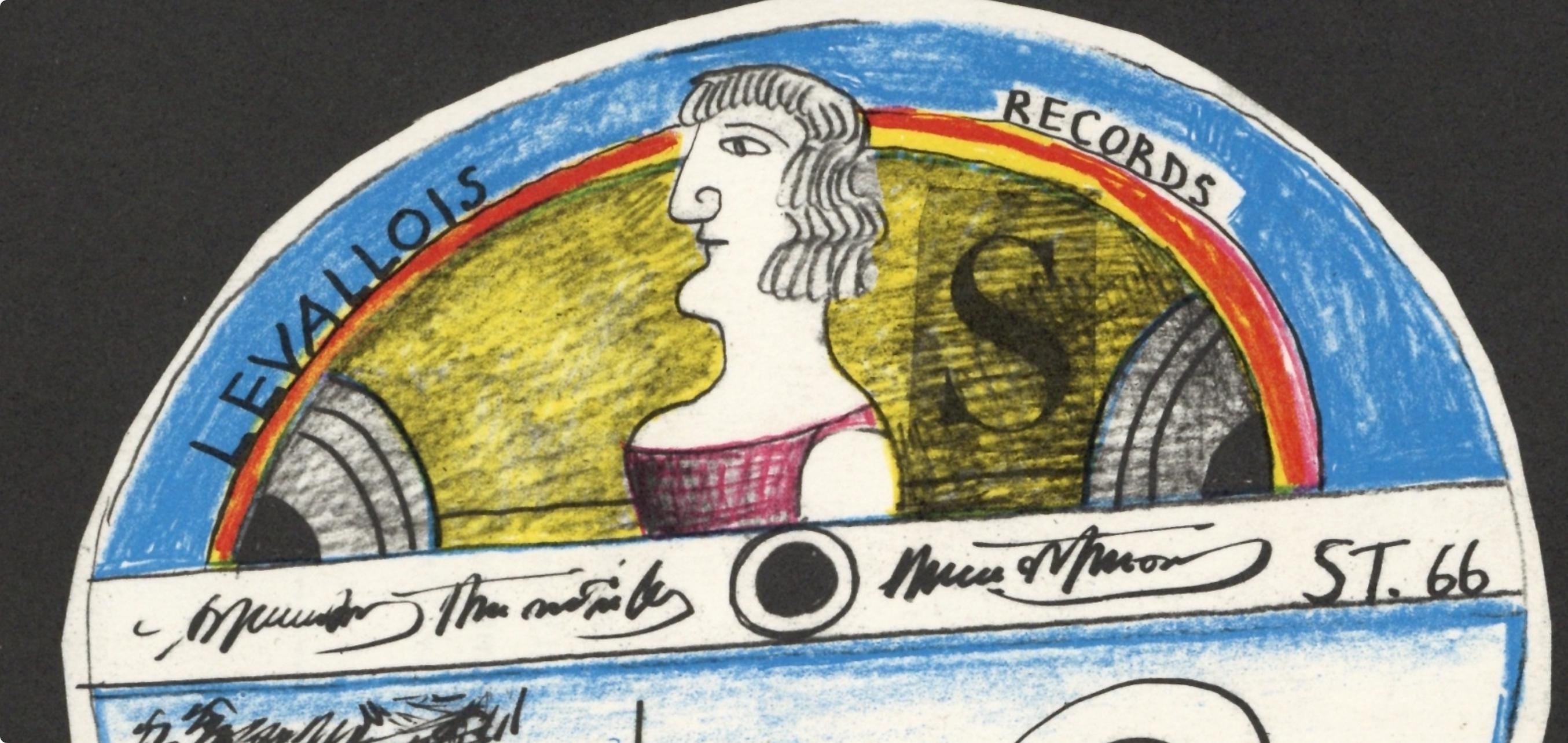 Saul Steinberg, Composition, Derrière le miroir, Limited Edition Lithograph