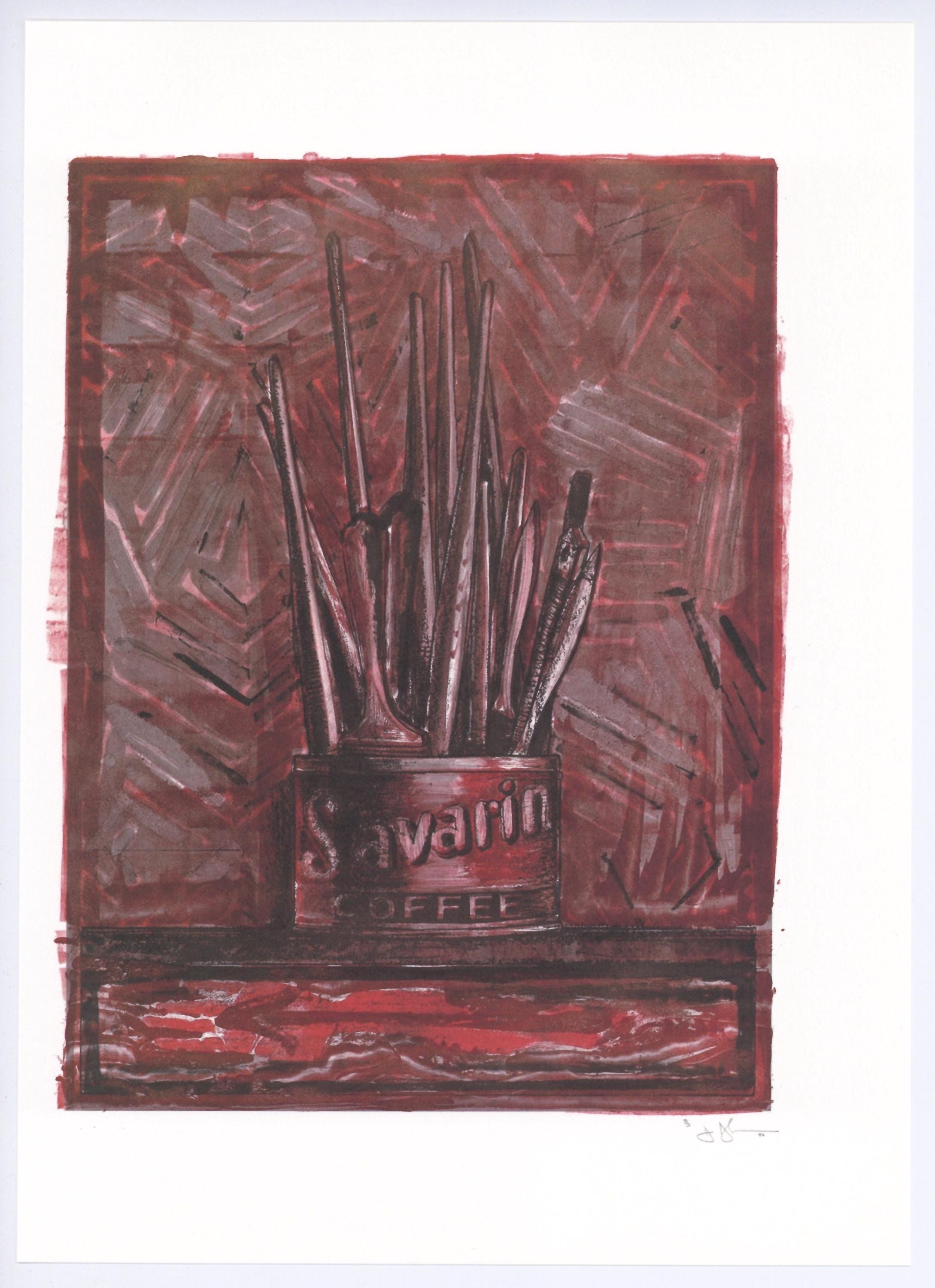Jasper Johns, Composition, Jasper Johns, 17 Monotypes, Limited Edition Héliogravure