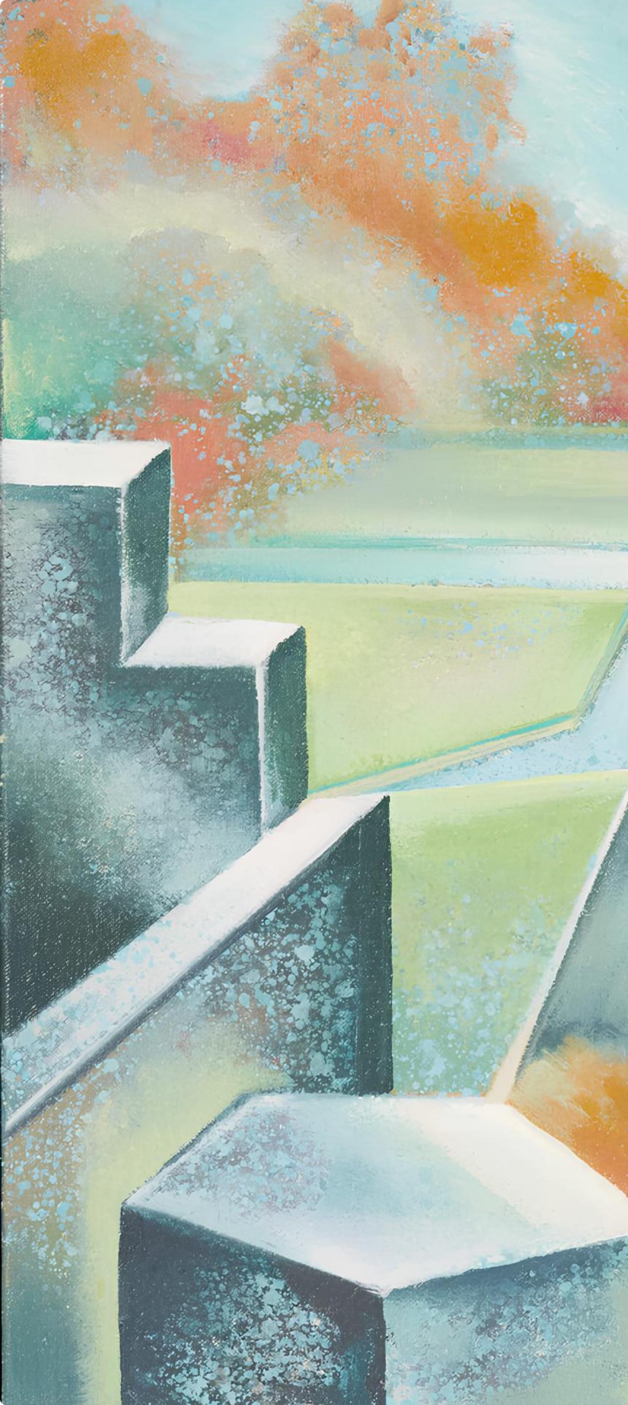Lowell Nesbitt, Impossible Series (Stone Leigh), Original Painting