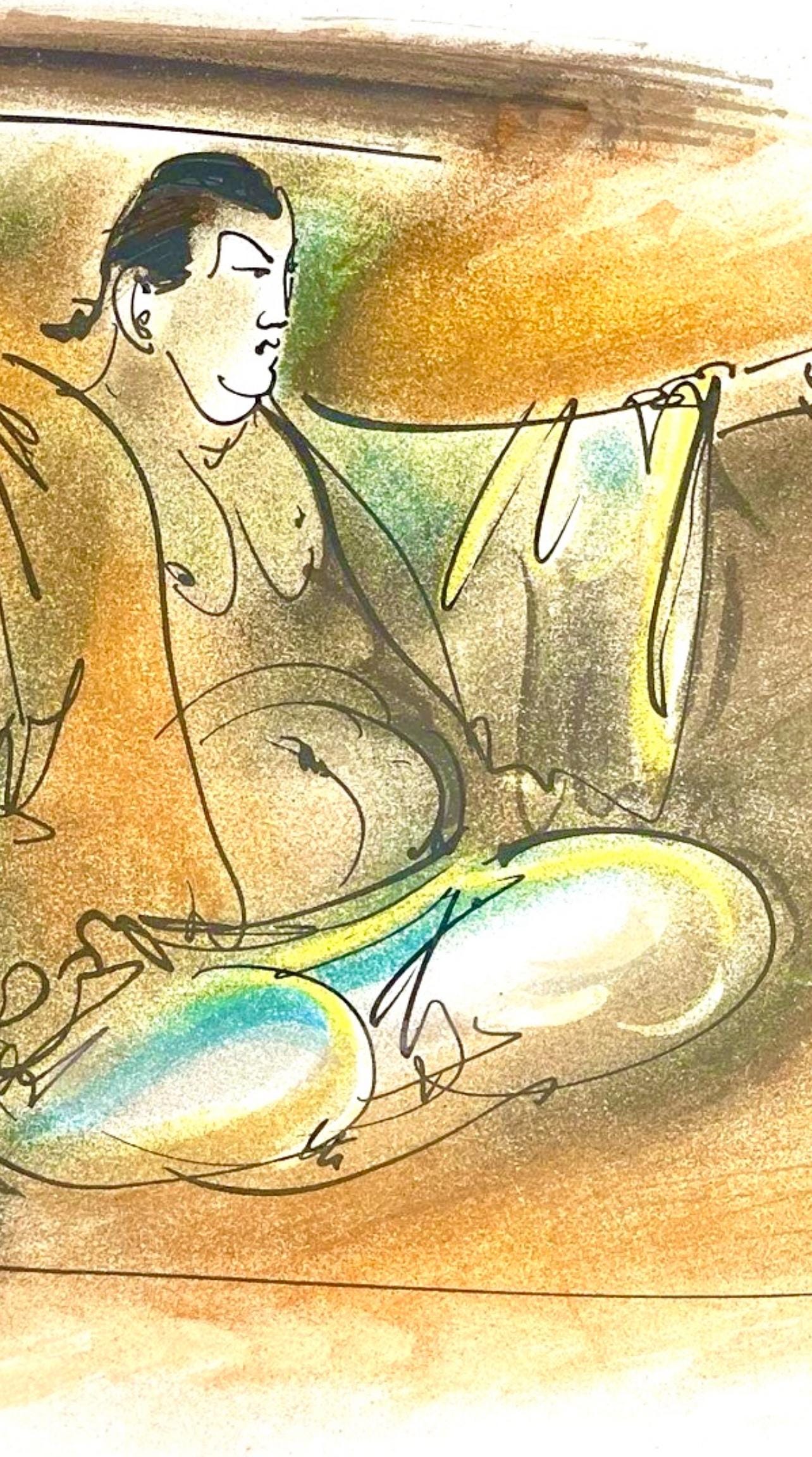 Hans Erni, Composition, Réflexions Simples Sur Le Corps, Limited Edition Lithograph