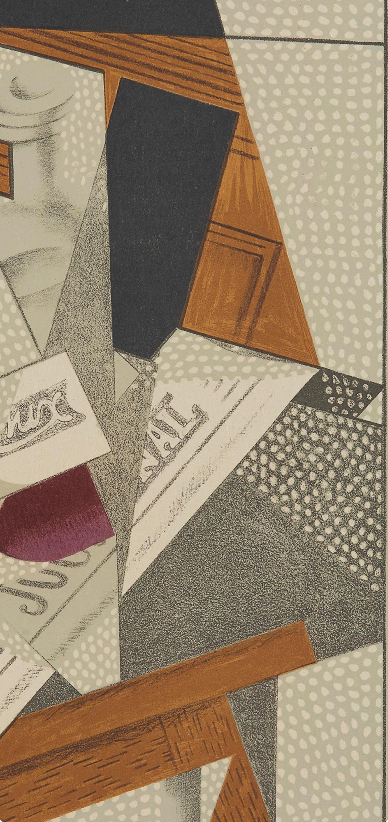 Juan Gris, Bouteille (Kahnweiler 1969), Au Soleil du Plafond, Limited Edition Lithograph