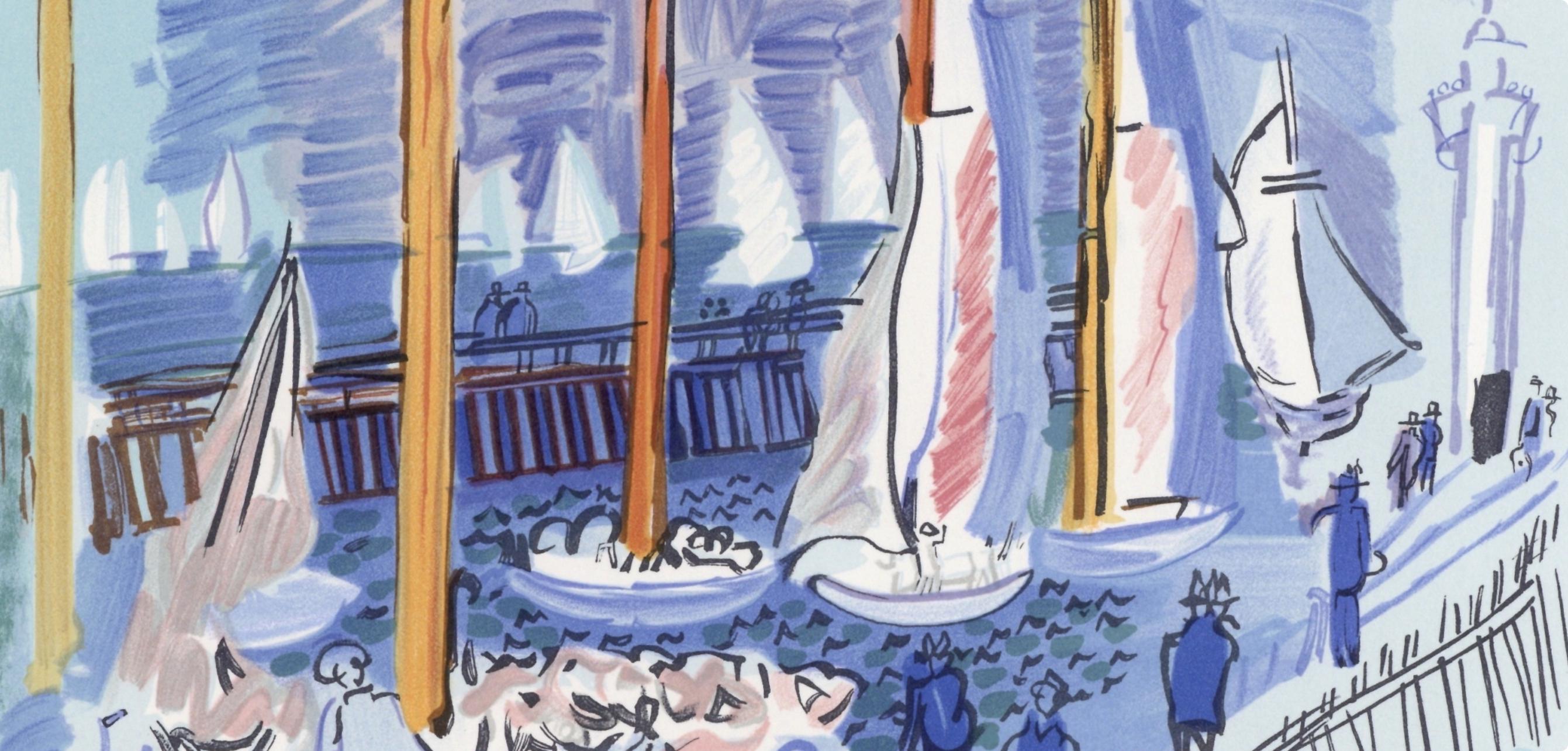Raoul Dufy, Régates, Lettre à mon peintre Raoul Dufy, Limited Edition Lithograph