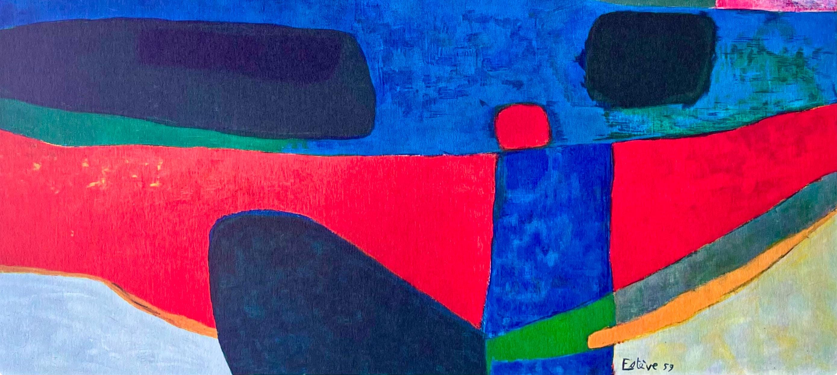 Maurice Estève, Composition, Maurice Estève, Peintres d'aujourd'hui, Limited Edition Lithograph