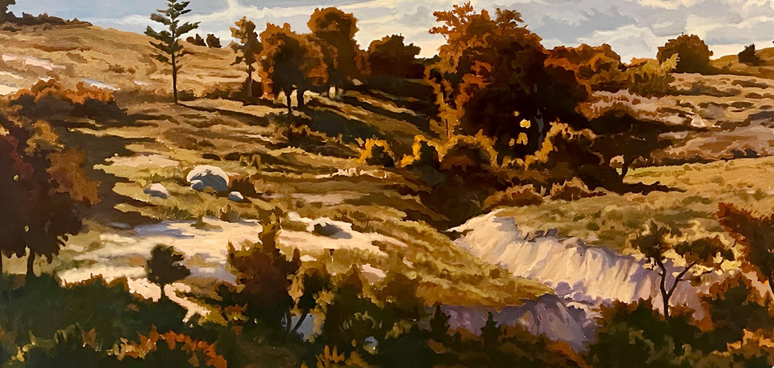 Ian Hornak, Pastoral Landscape, Original Painting (50 x 72 inches)