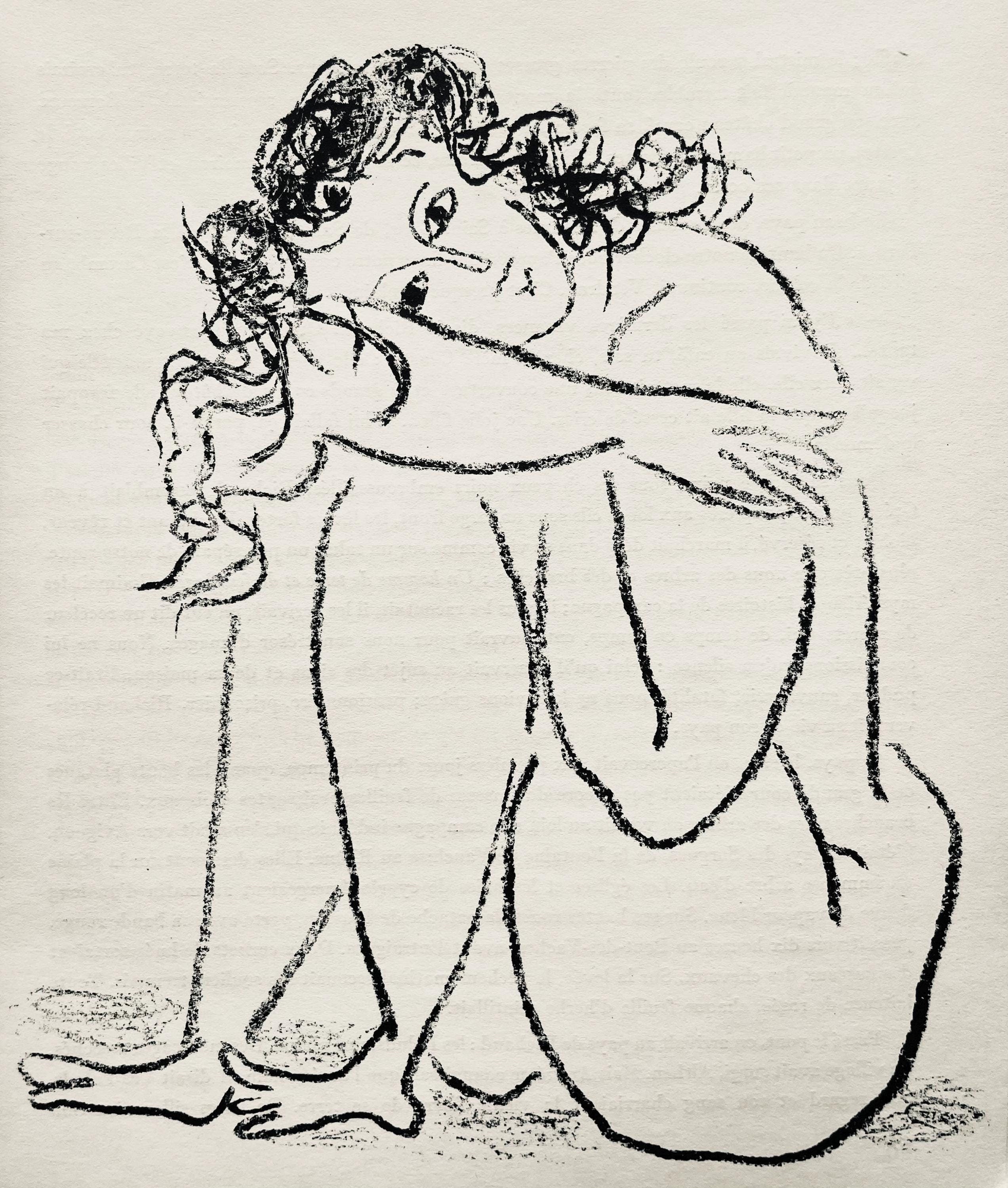 André Marchand, Composition, pierre ã feu provence noire, Limited Edition Lithograph