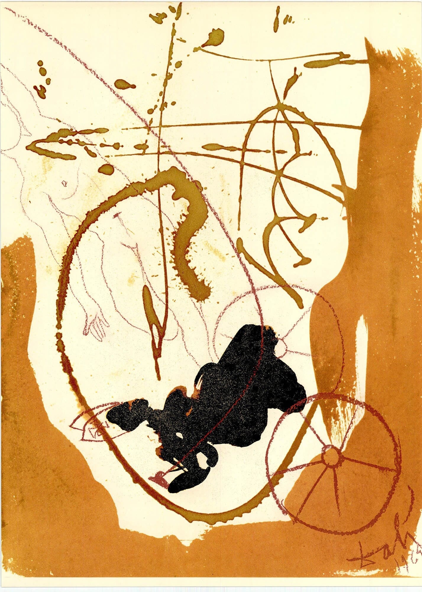 Salvador Dali, Composition (Michler/Löpsinger 1600; Field 69-3), Biblia Sacra, Limited Edition Lithograph