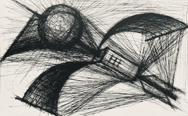 Bernard Buffet, Composition (Reinz 208-222), Voyages Fantastiques, Limited Edition Etching