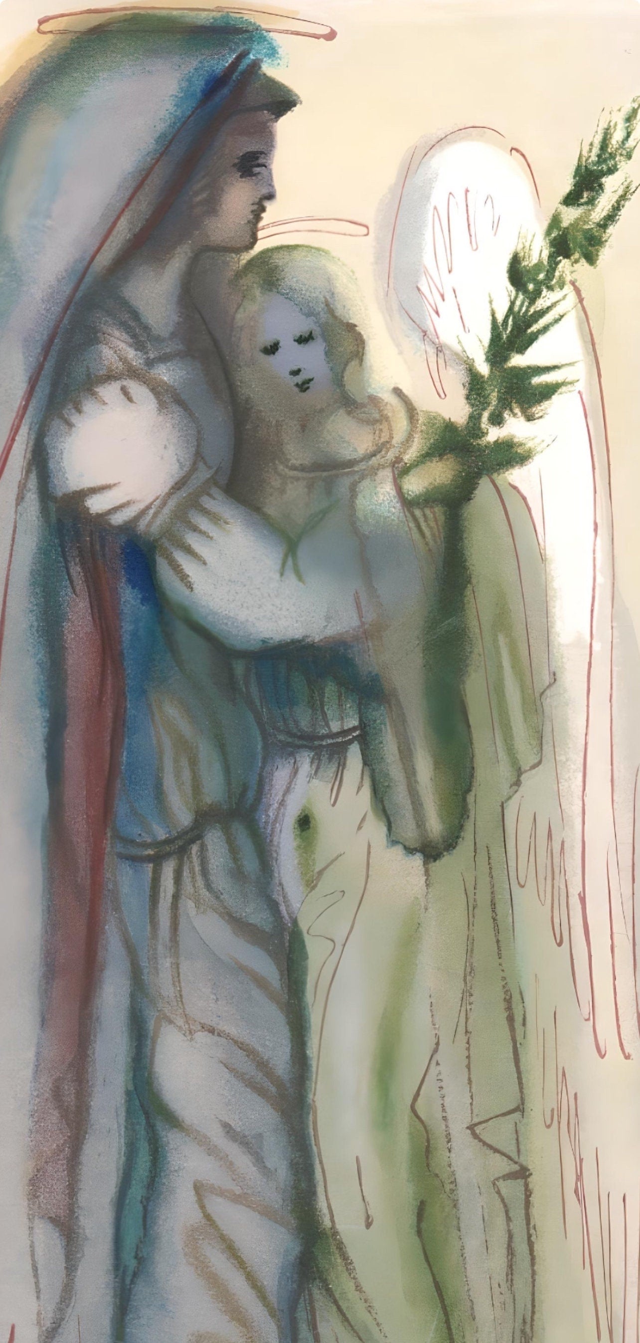 Salvador Dali, Preparation for the Final Prayer (Michler/Löpsinger 1039-1138; Field 189-200), La Divine Comédie, Limited Edition Woodcut