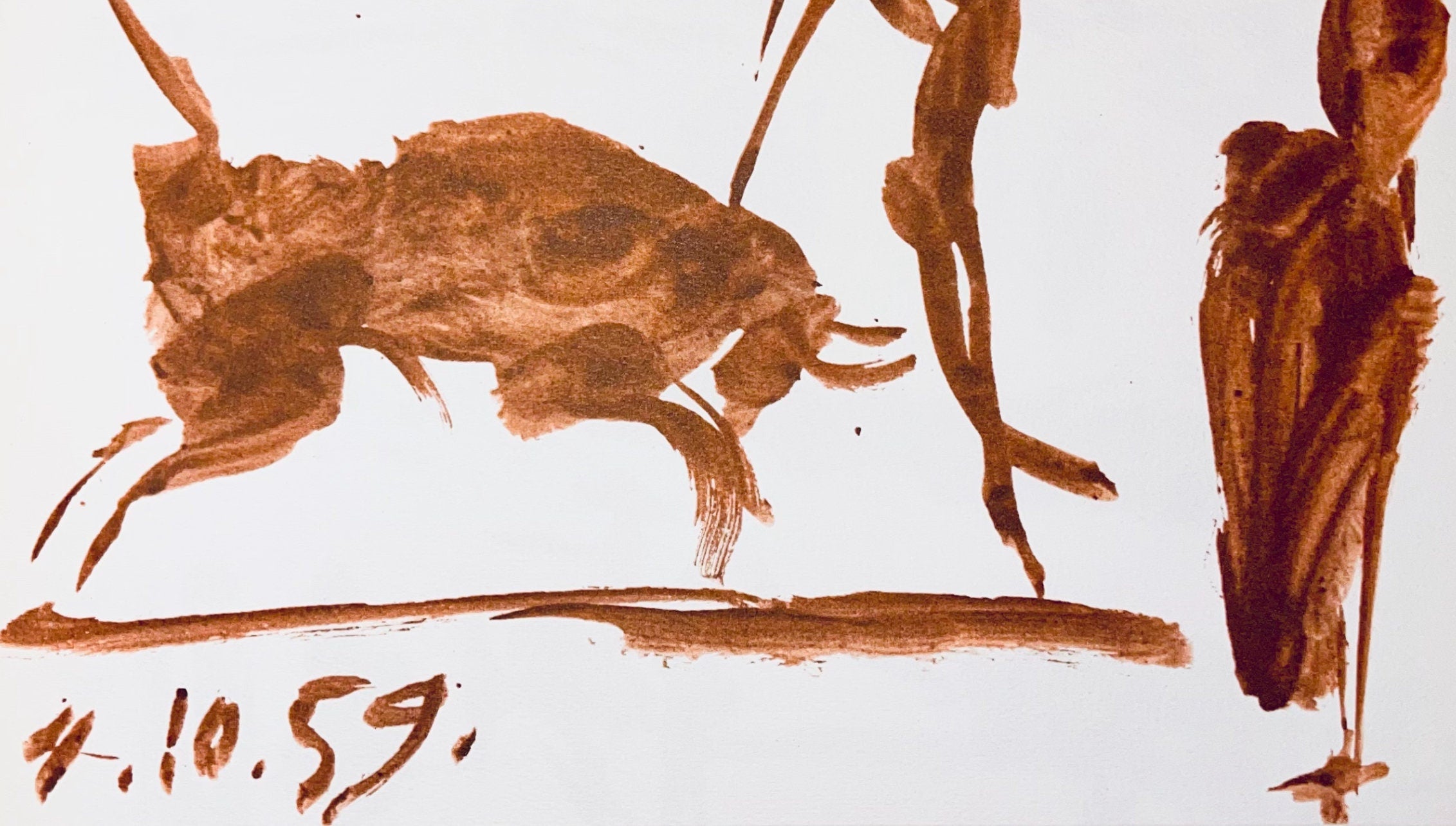 Pablo Picasso, Composition (Bloch 1276; Czwiklitzer 23), Toros y Toreros, Limited Edition Lithograph