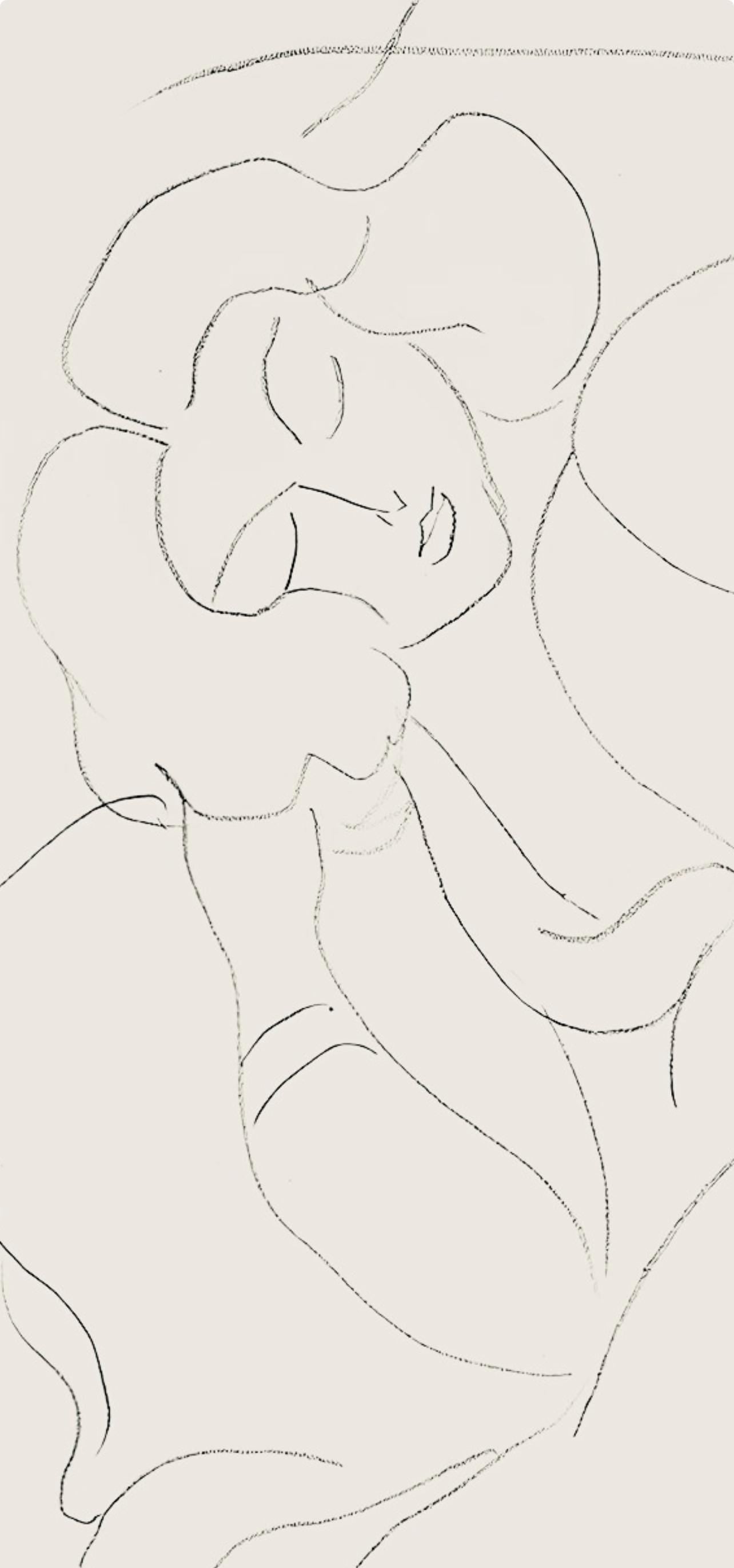 Henri Matisse, Série E, var. 6 (Duthuit 9), Henri Matisse, Dessins, Thèmes et variations, Limited Edition Lithograph