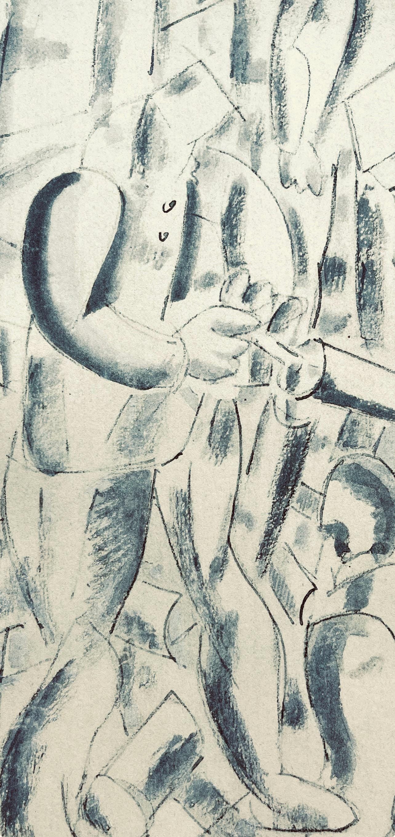 Fernand Léger, Les Foreurs, Fernand Léger, Dessins de Guerre, Limited Edition Lithograph