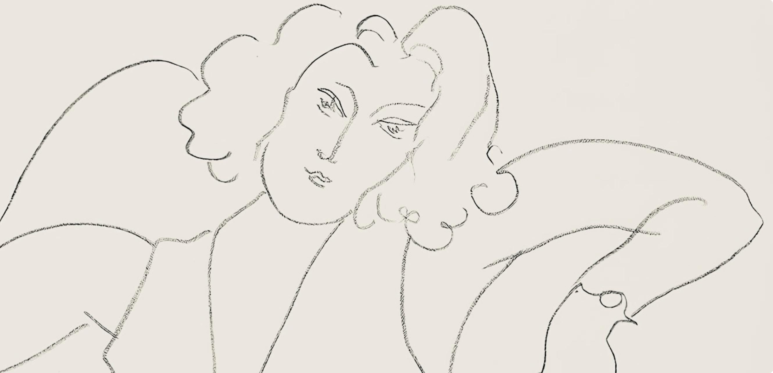 Henri Matisse, Série B, var. 4 (Duthuit 9), Henri Matisse, Dessins, Thèmes et variations, Limited Edition Lithograph