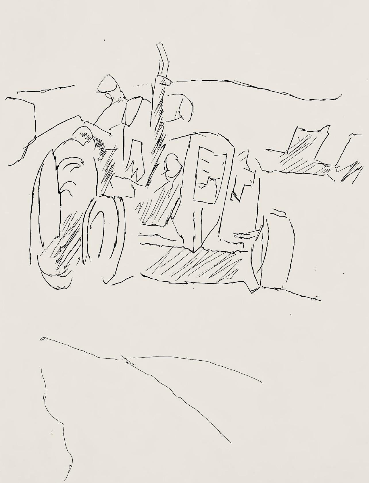 Jacques Villon, Composition (Ginestet/Pouillon 42-64), Hésiode, Les Travaux et les Jours, Limited Edition Etching