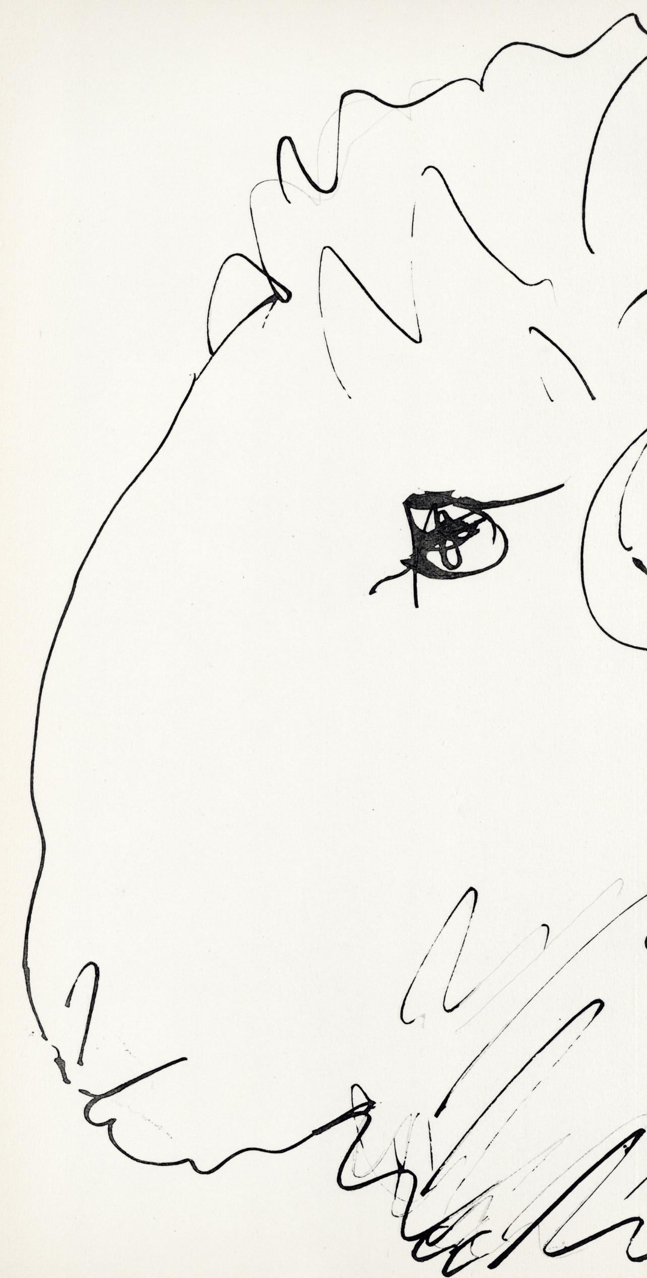 Pablo Picasso, Tête de bélier (Cramer No. 84), 40 dessins de Picasso en marge du Buffon, Limited Edition Lithograph