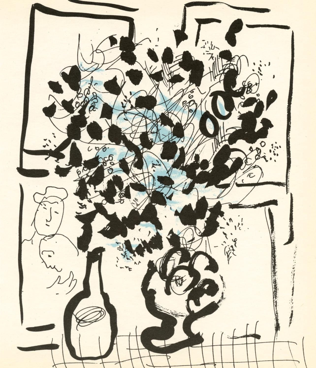 Marc Chagall, Composition (Mourlot 192-207; Cramer 34), Limited Edition Lithograph