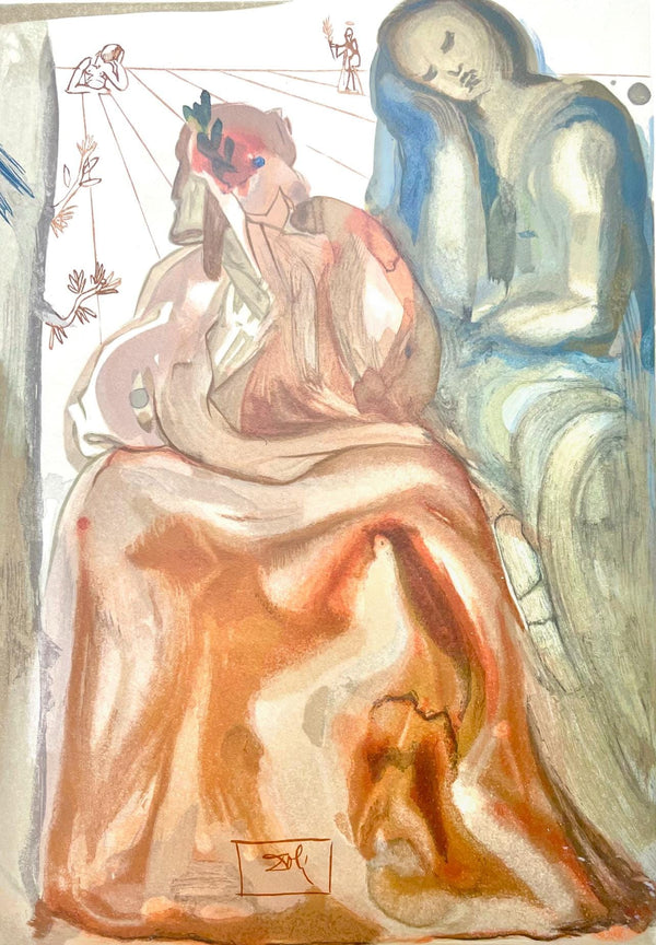 Salvador Dali, Fegefeuer XXXI (Field 189-200; Michler/Löpsinger 1039-1138), Die Göttliche Komödie, Signed, Limited Edition Woodcut