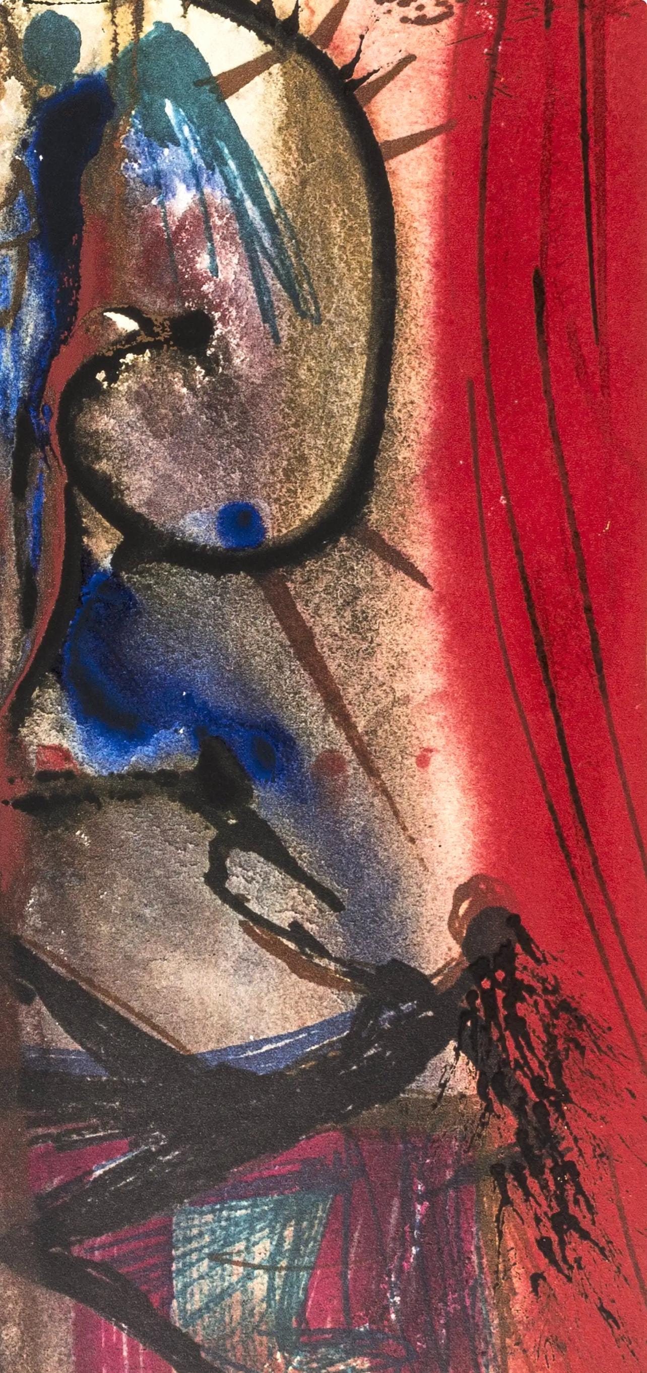 Salvador Dali, Composition (Michler/Löpsinger 1601), Romeo e Giulietta, Limited Edition Lithograph and Silkscreen