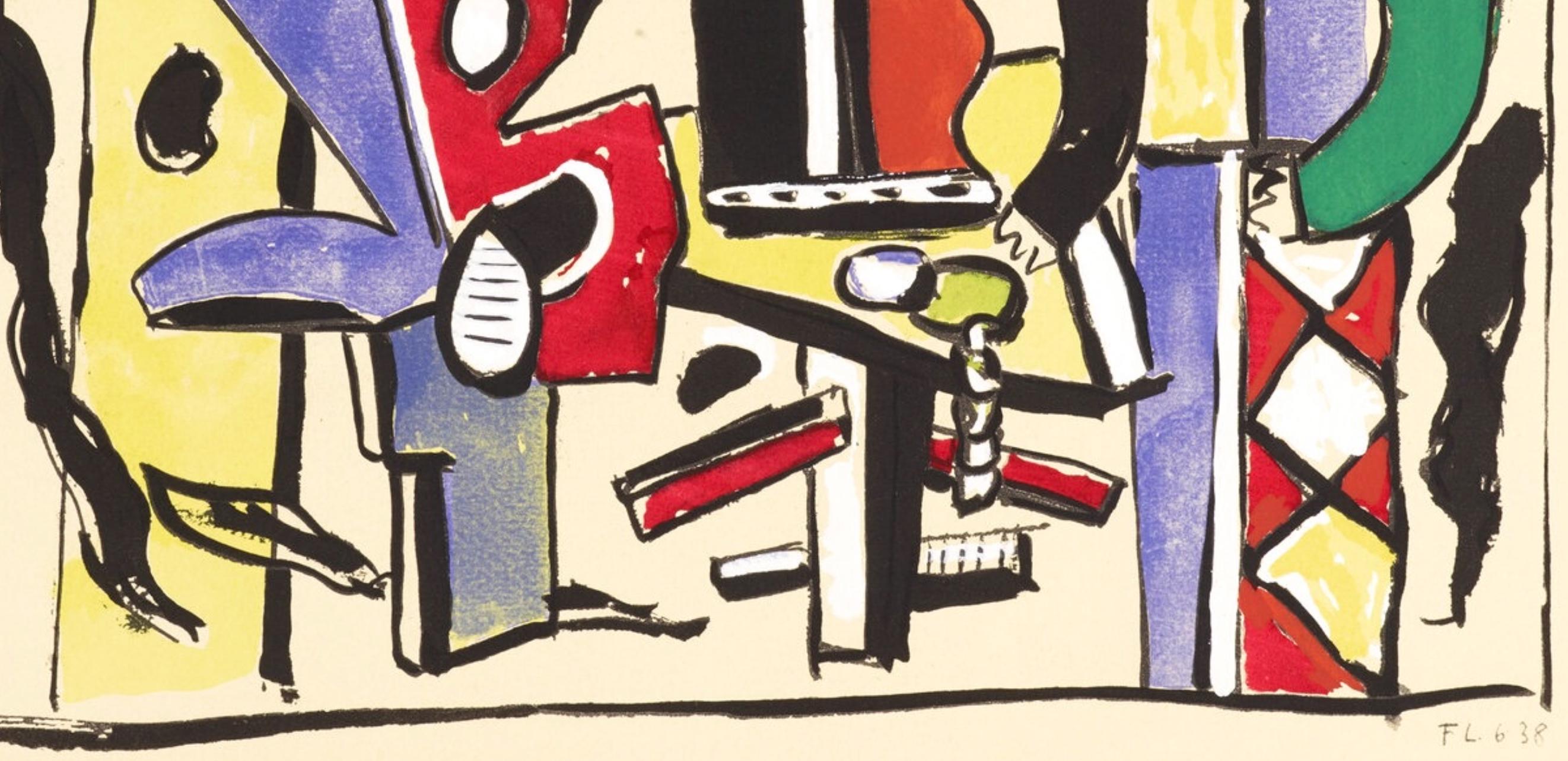 Fernand Léger, Composition, Douze Contemporains, Limited Edition Lithograph