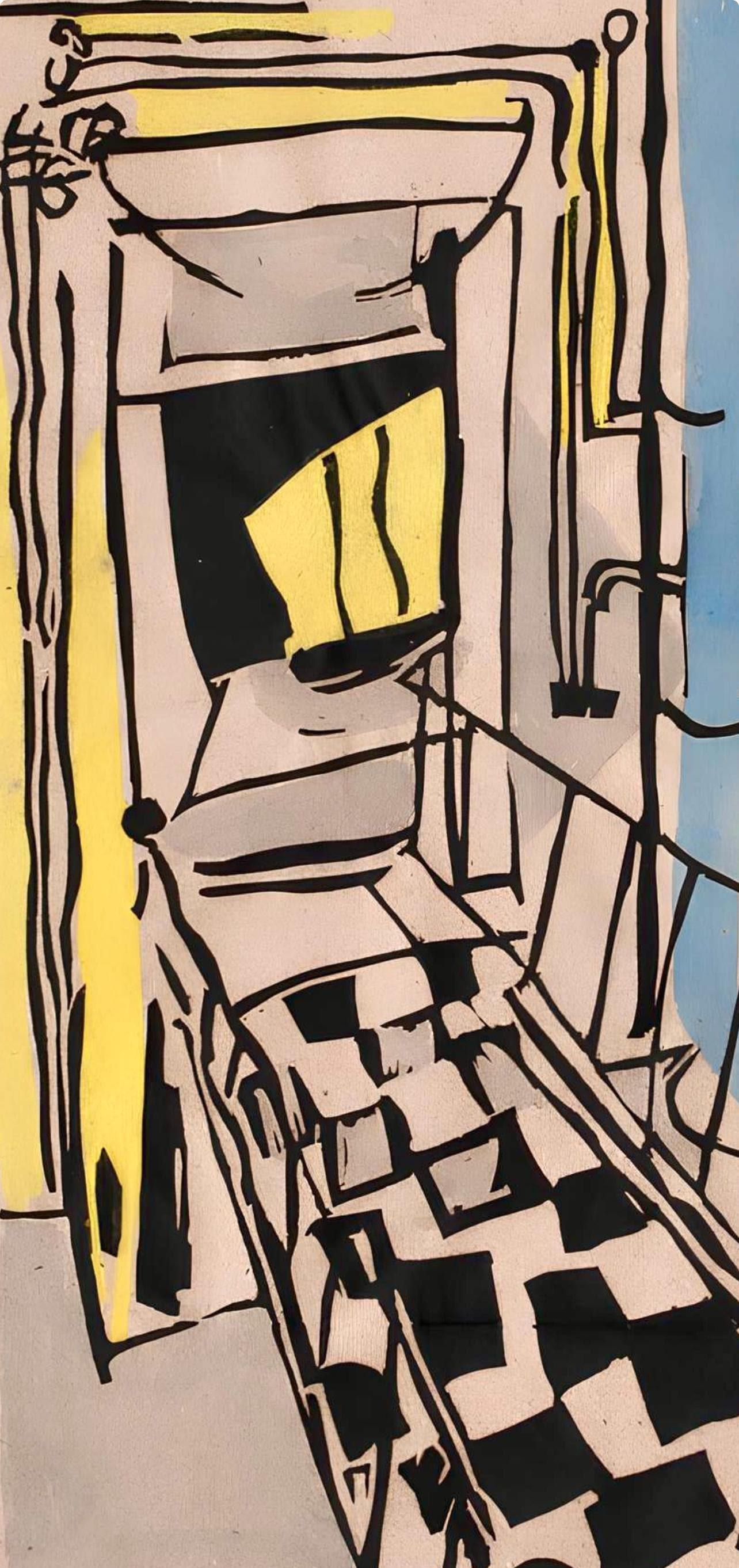 Jean Pougny, Composition, Pougny, dix linogravures originales, 1914-1920, Limited Edition Linocut