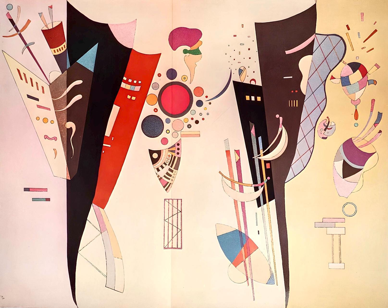 Wassily Kandinsky, Composition, Derrière le miroir, Limited Edition Lithograph