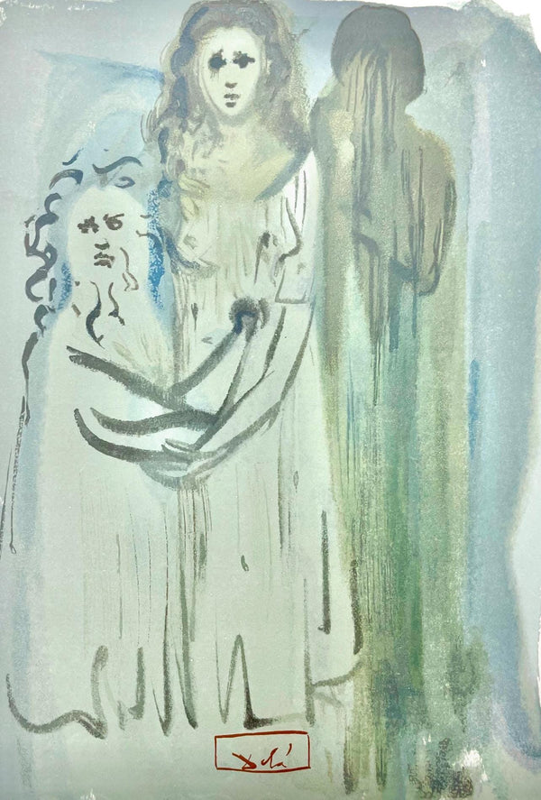 Salvador Dali, Fegefeuer XVI (Field 189-200; Michler/Löpsinger 1039-1138), Die Göttliche Komödie, Signed, Limited Edition Woodcut