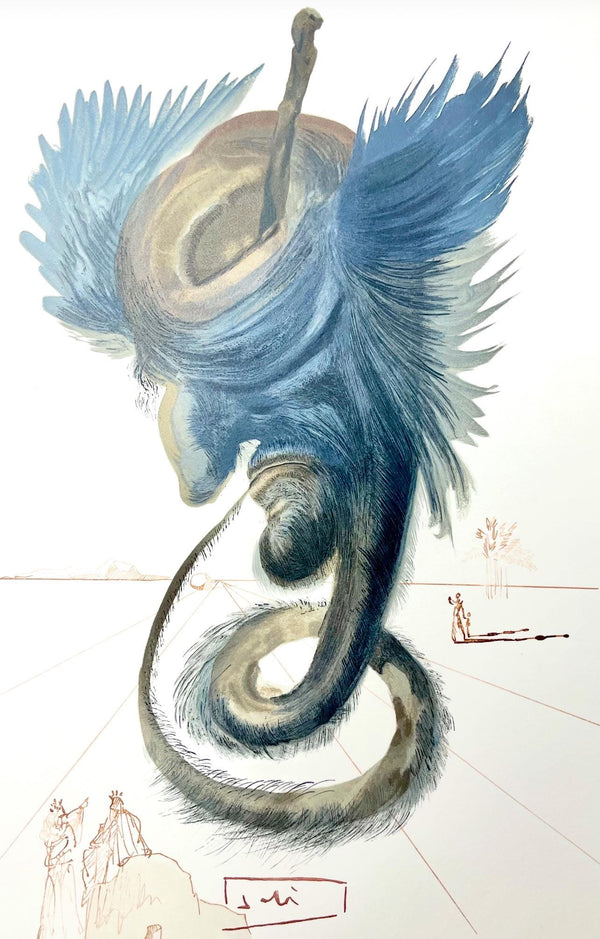 Salvador Dali, Hölle XX (Field 189-200; Michler/Löpsinger 1039-1138), Die Göttliche Komödie, Signed, Limited Edition Woodcut