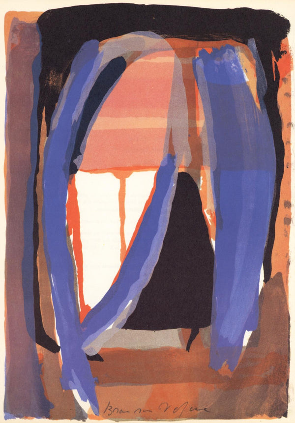 Geer Van Velde, Composition, Derrière le miroir, Limited Edition Lithograph