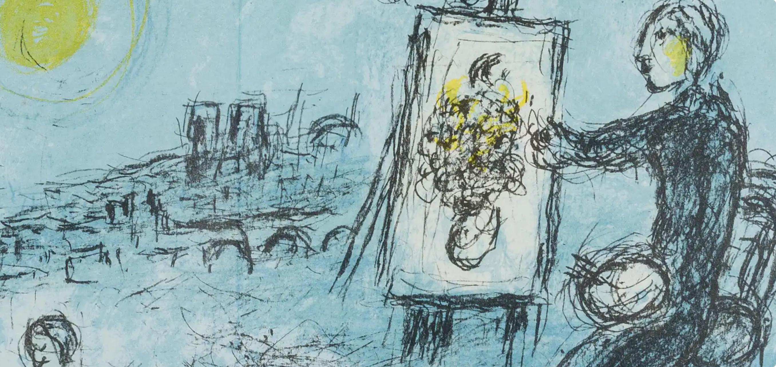 Marc Chagall, Composition (Cramer 111; Mourlot 992), Derrière le miroir, Limited Edition Lithograph