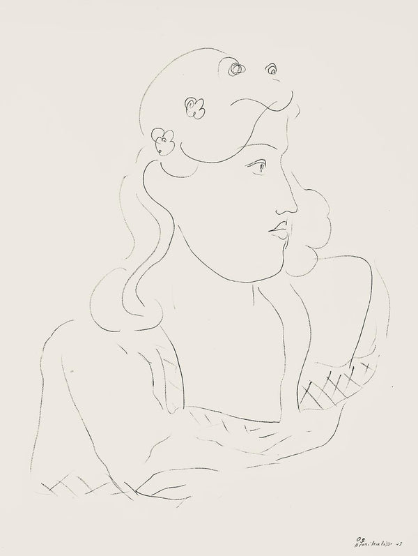 Henri Matisse, Série O, var. 9 (Duthuit 9), Henri Matisse, Dessins, Thèmes et variations, Limited Edition Lithograph