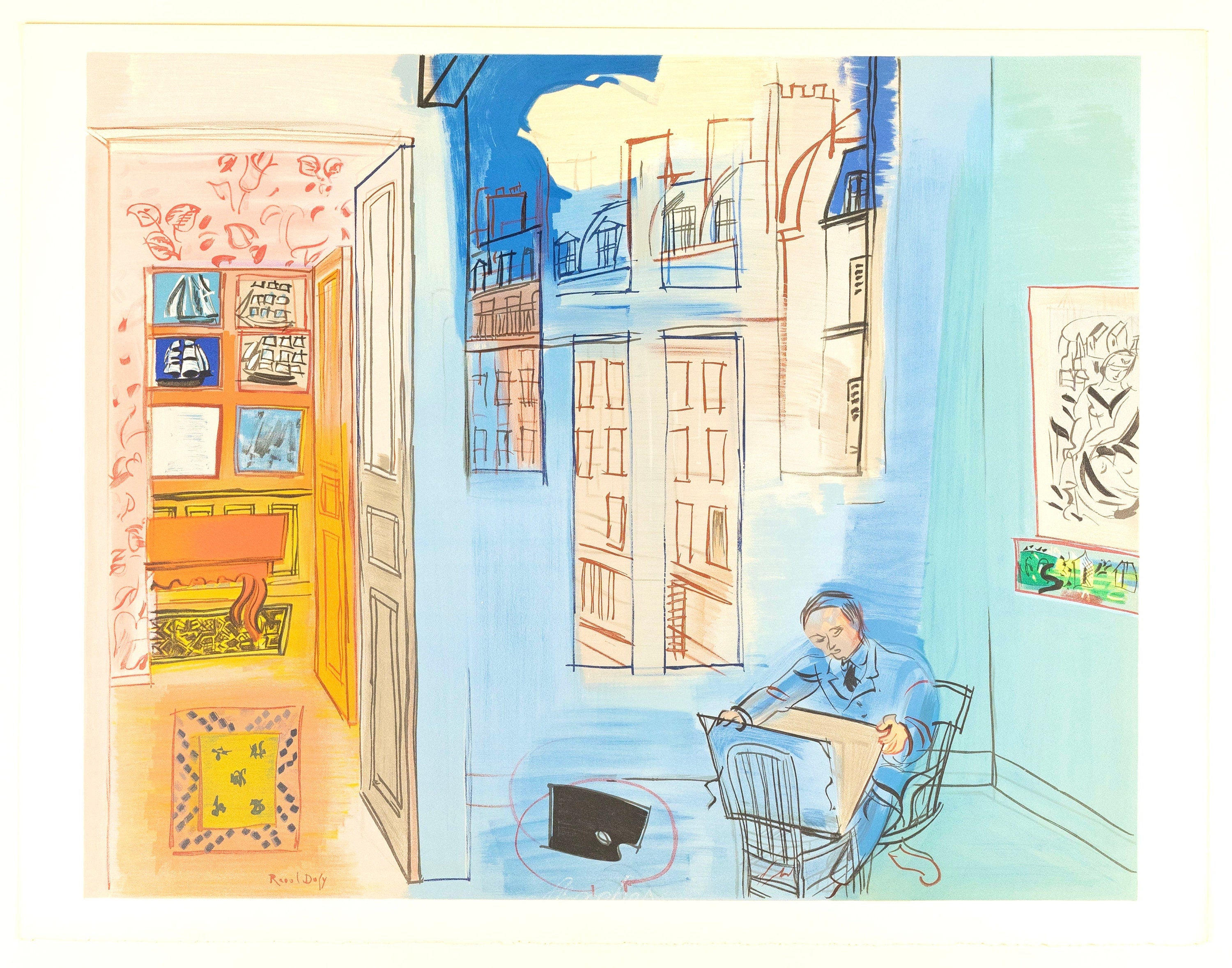 Raoul Dufy, L’atelier de Impasse Guelma, Raoul Dufy, Collection Pierre Lévy, Limited Edition Lithograph