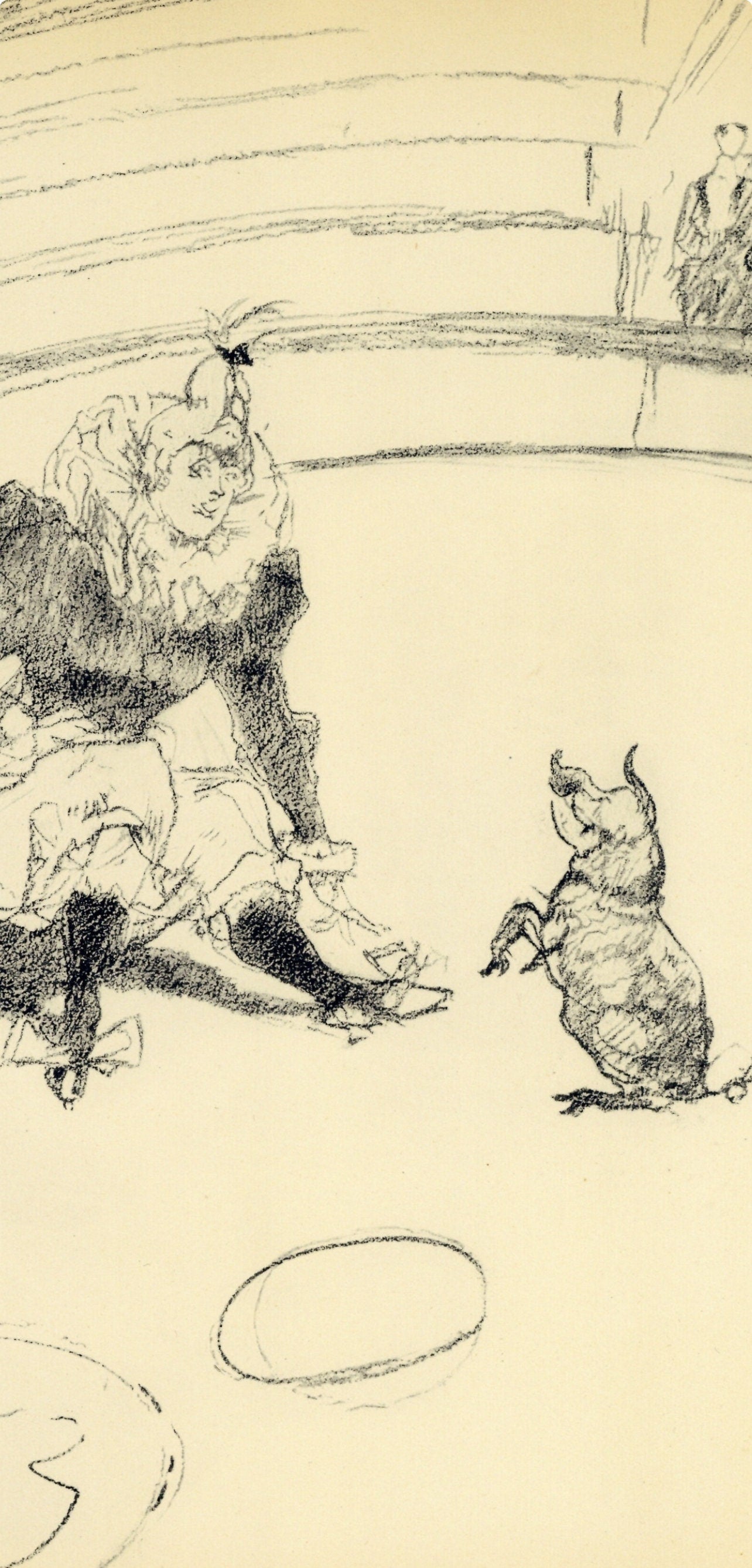 Henri de Toulouse-Lautrec, Clownesse et cochon, The Circus by Toulouse-Lautrec, Limited Edition Lithograph