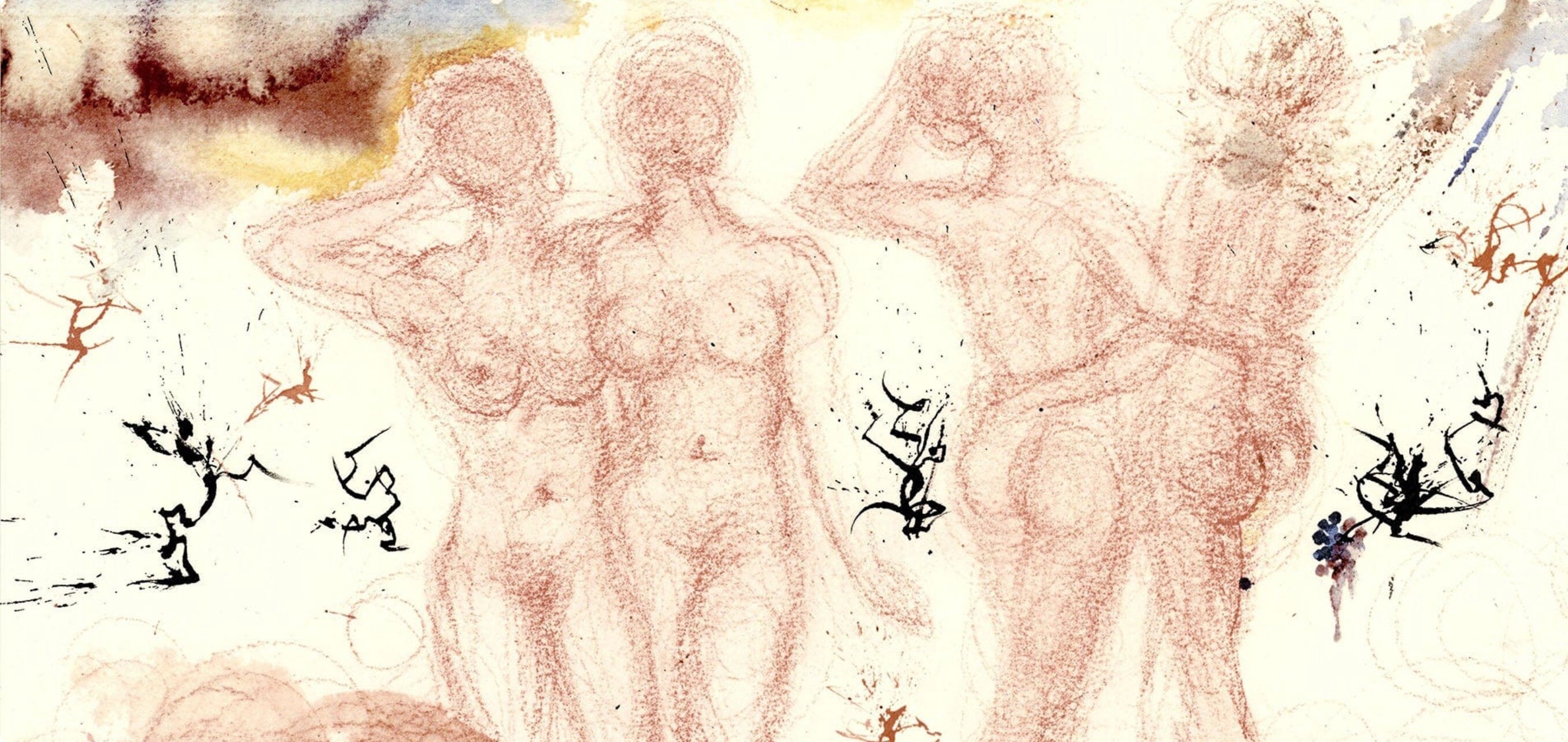 Salvador Dali, Composition (Michler/Löpsinger 1600; Field 69-3), Biblia Sacra, Limited Edition Lithograph